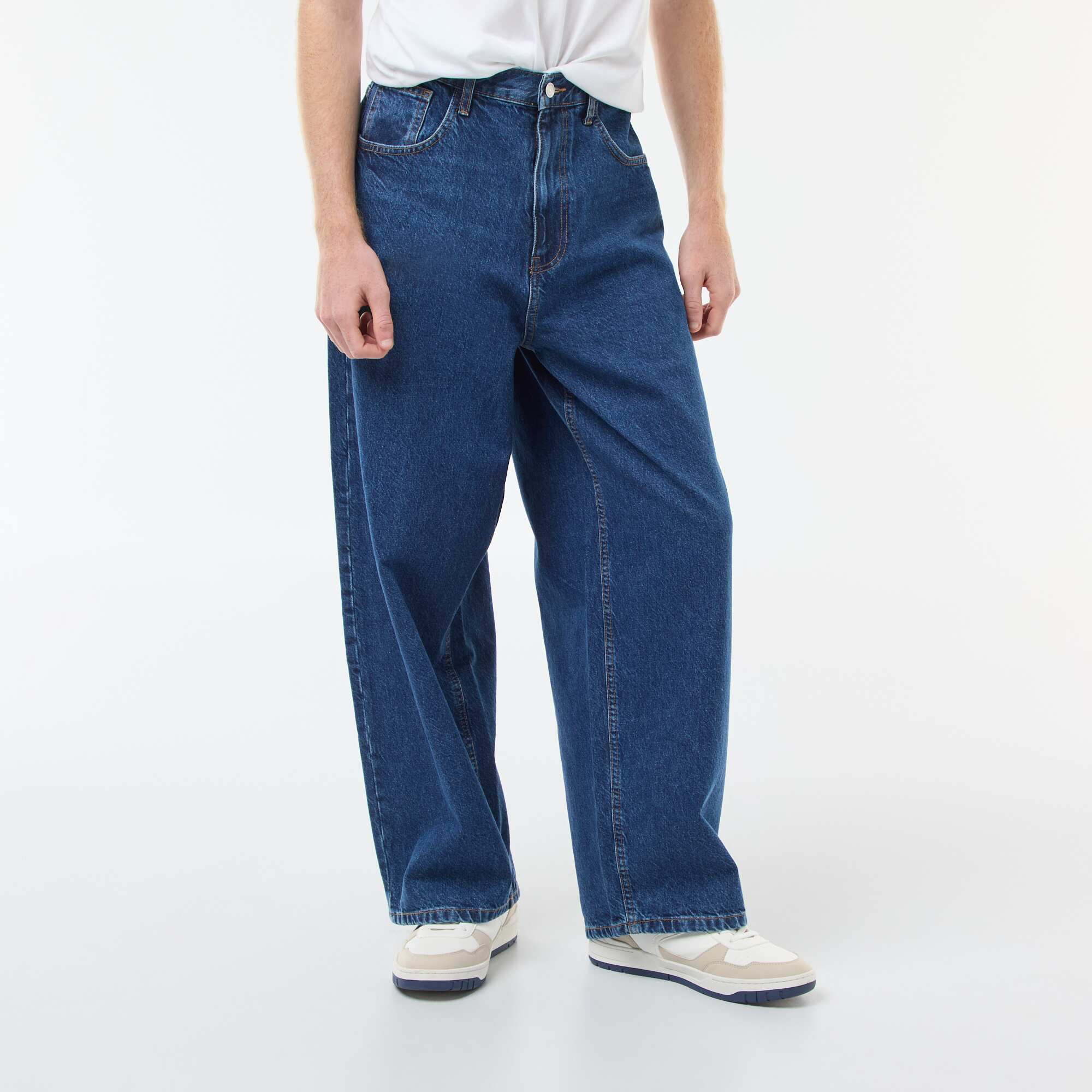 Baggy denim fit in cotton BLUE - Image 2