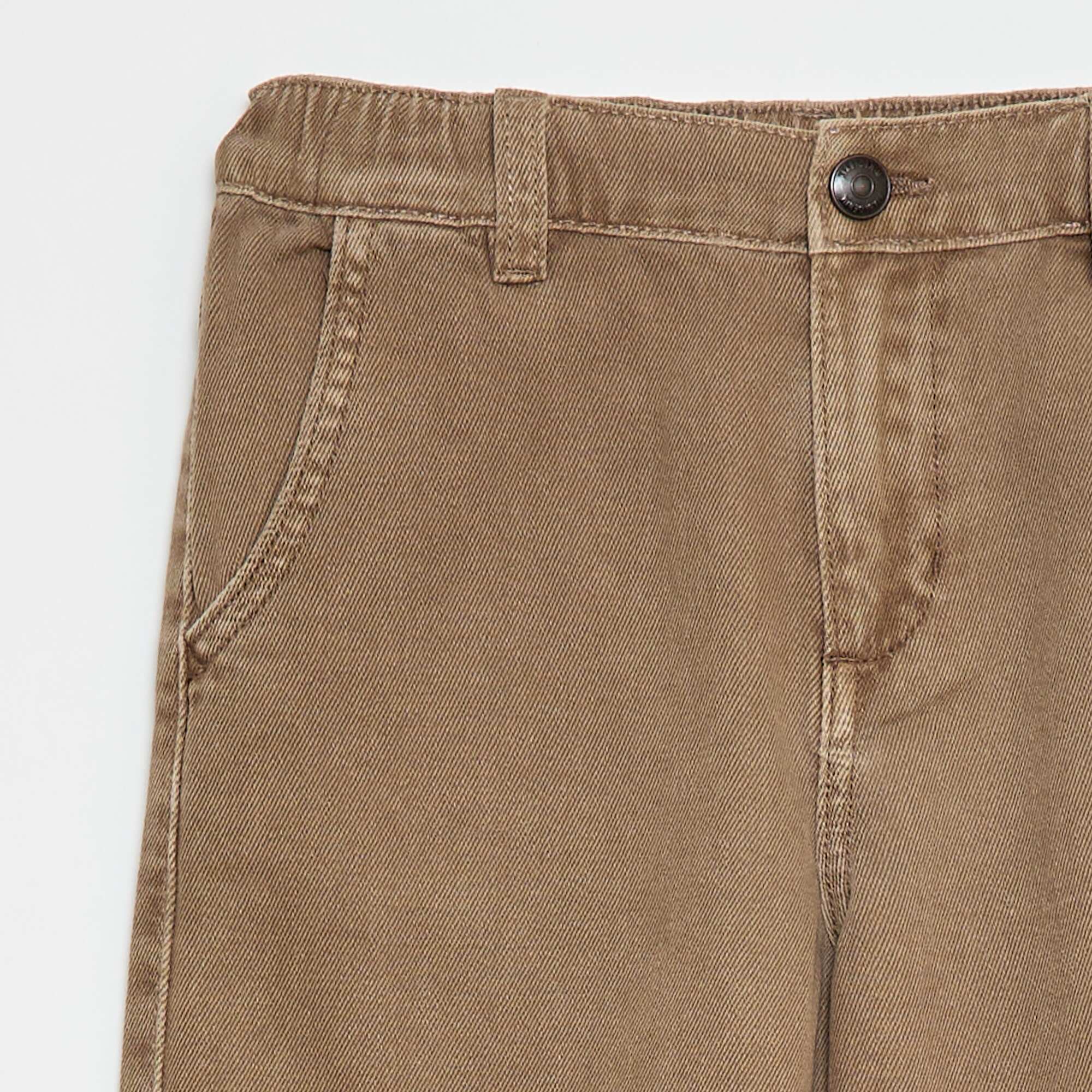 Balloon Leg Denim Jeans BEIGE - Image 3