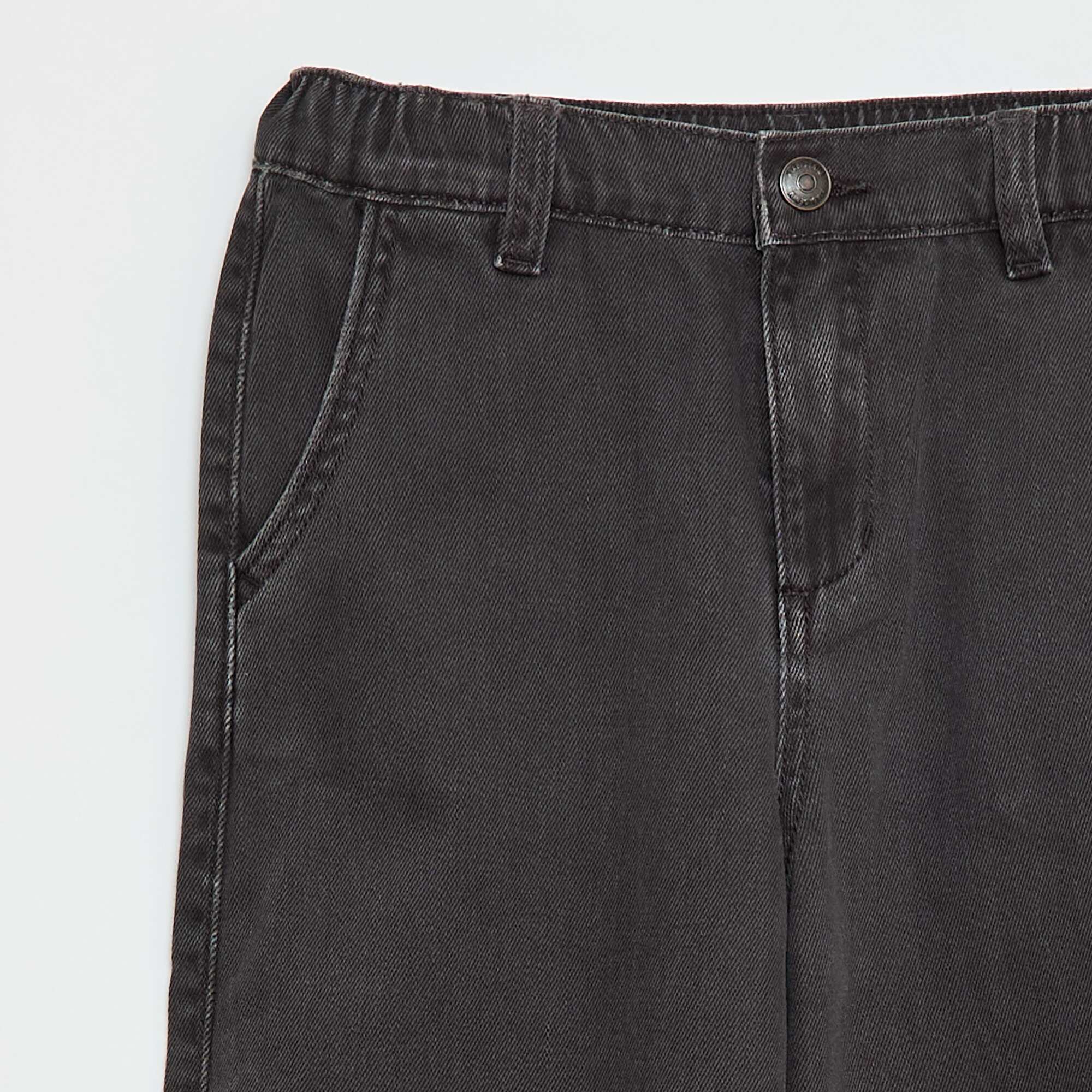 Balloon Leg Denim Jeans BLACK - Image 3