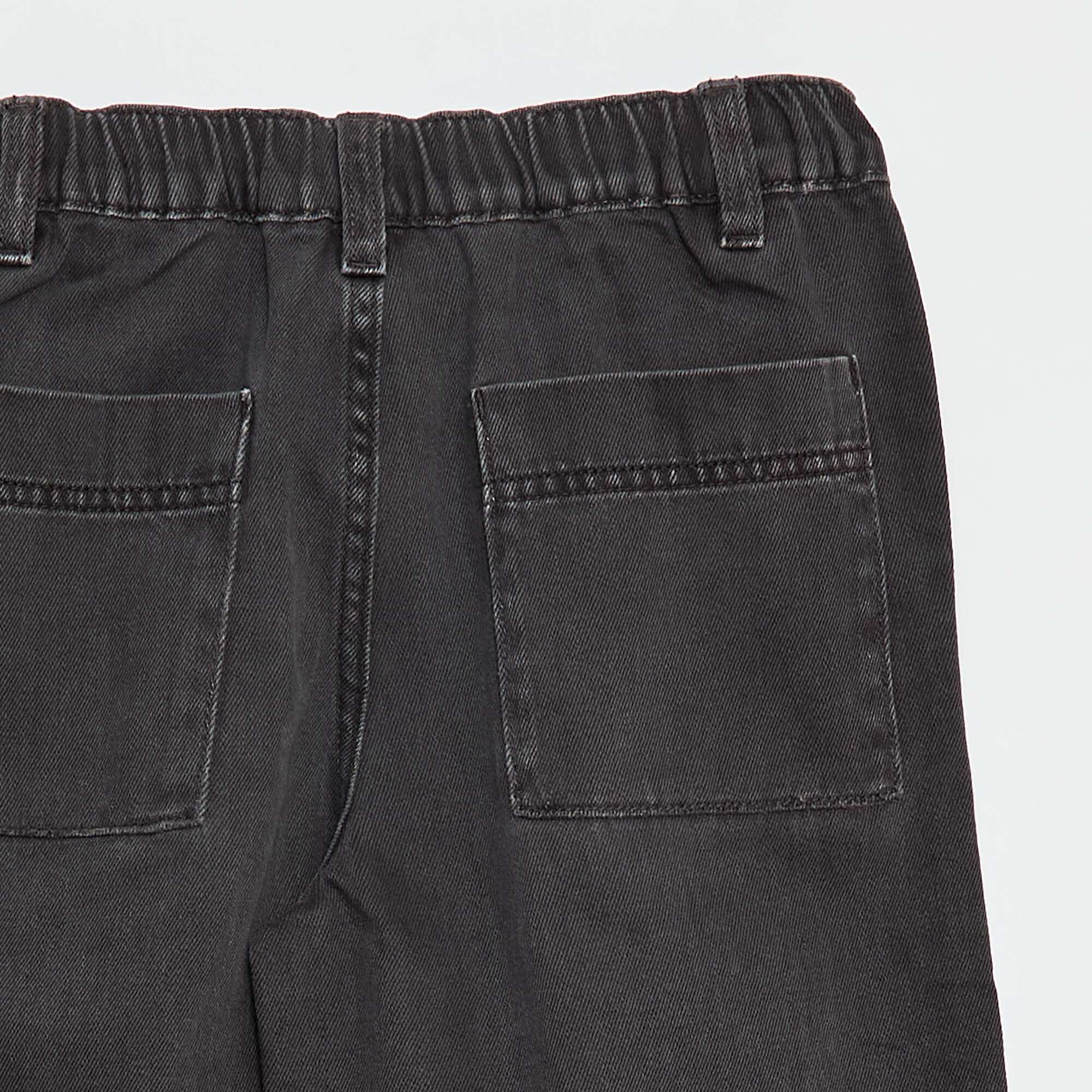 Balloon Leg Denim Jeans BLACK - Image 4