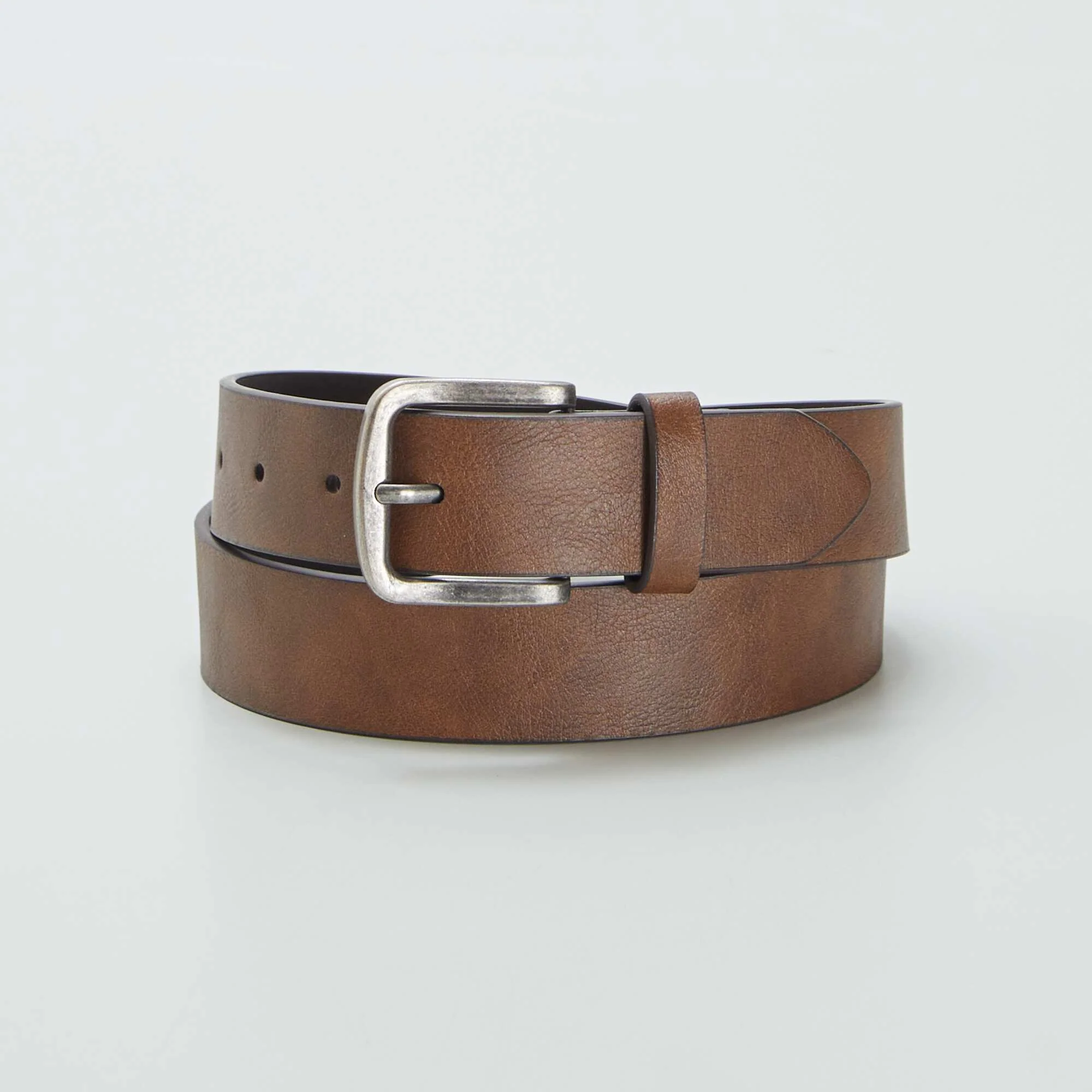 Basic belt with metal buckle BROWN - Image 2