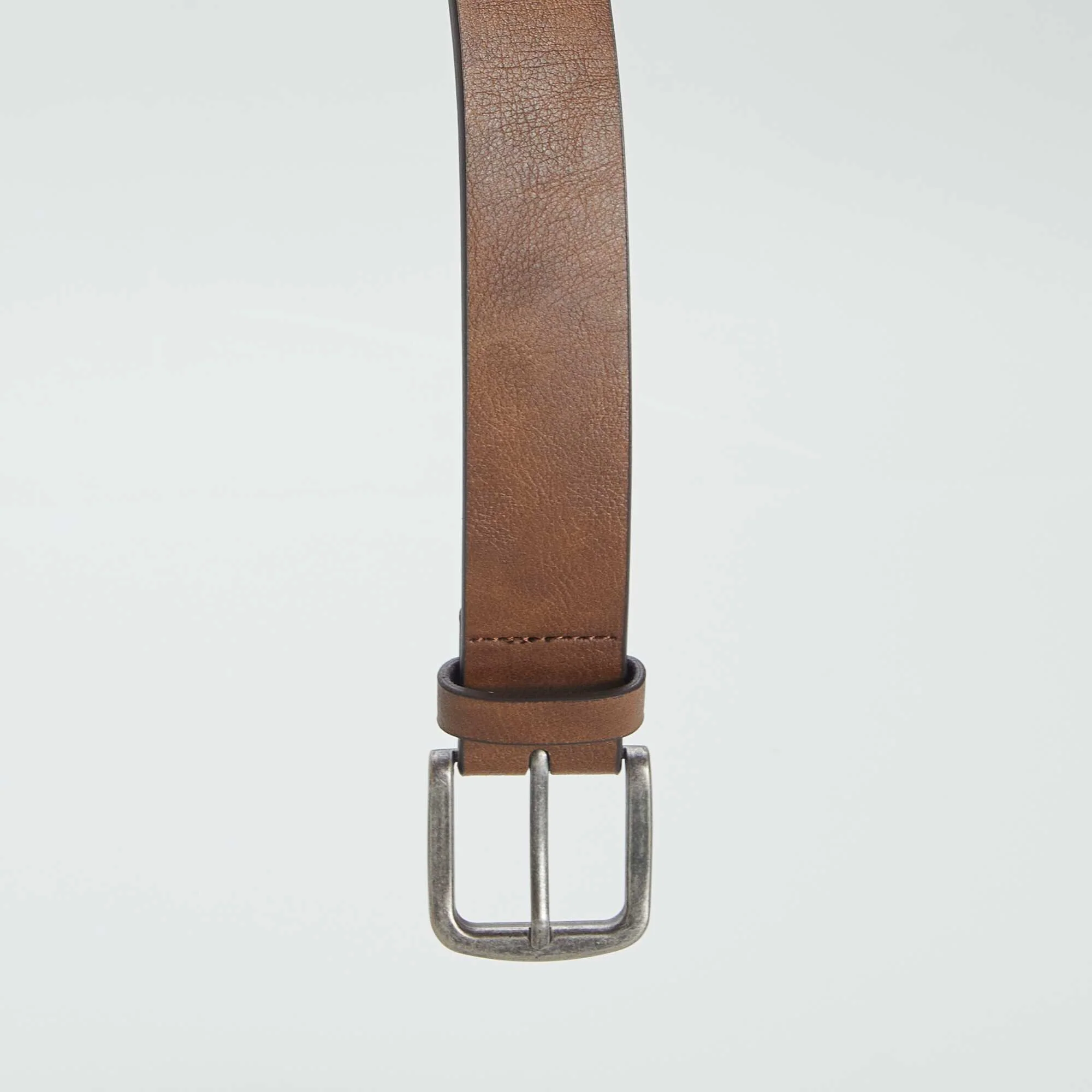Basic belt with metal buckle BROWN - Image 3