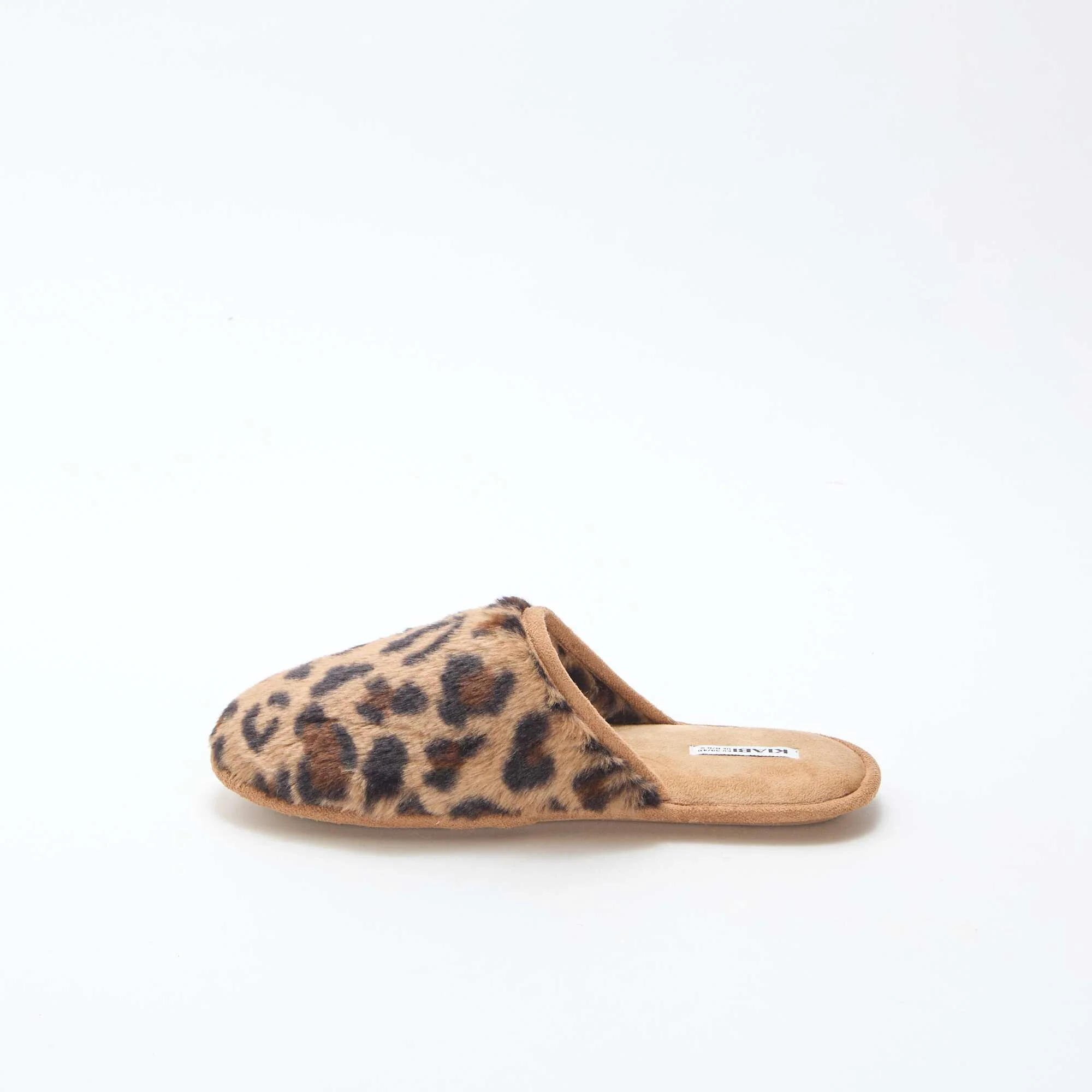 Basic faux fur slippers BROWN - Image 4