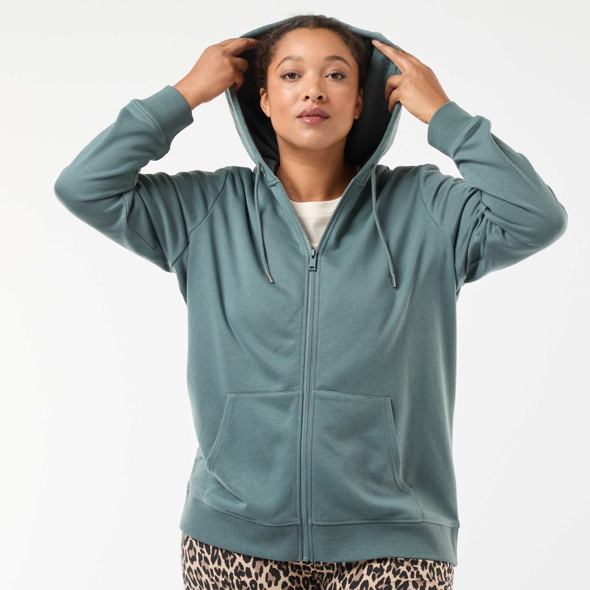 Basic Fleece Sweatshirt BLUE - Image 3