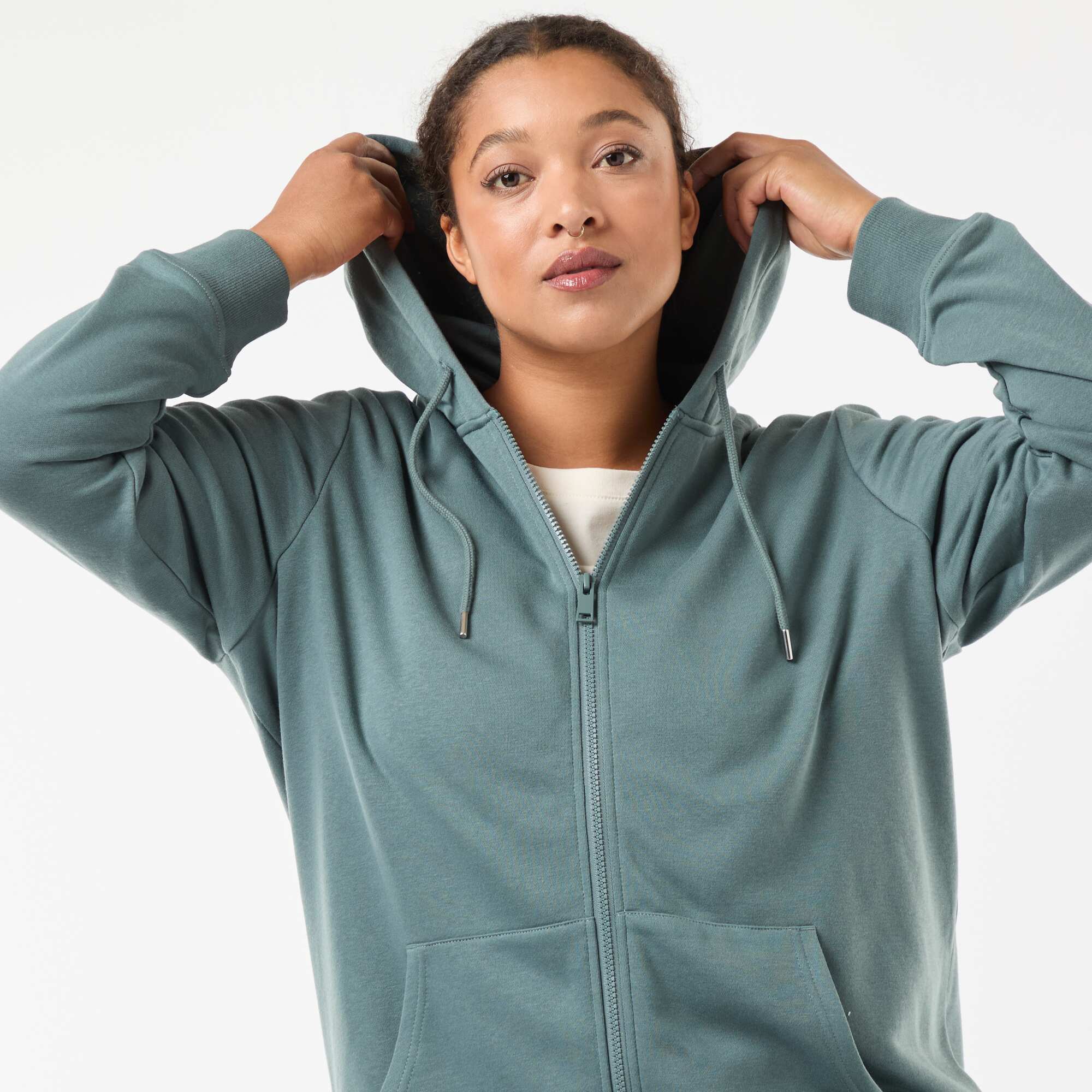 Basic Fleece Sweatshirt BLUE - Image 5
