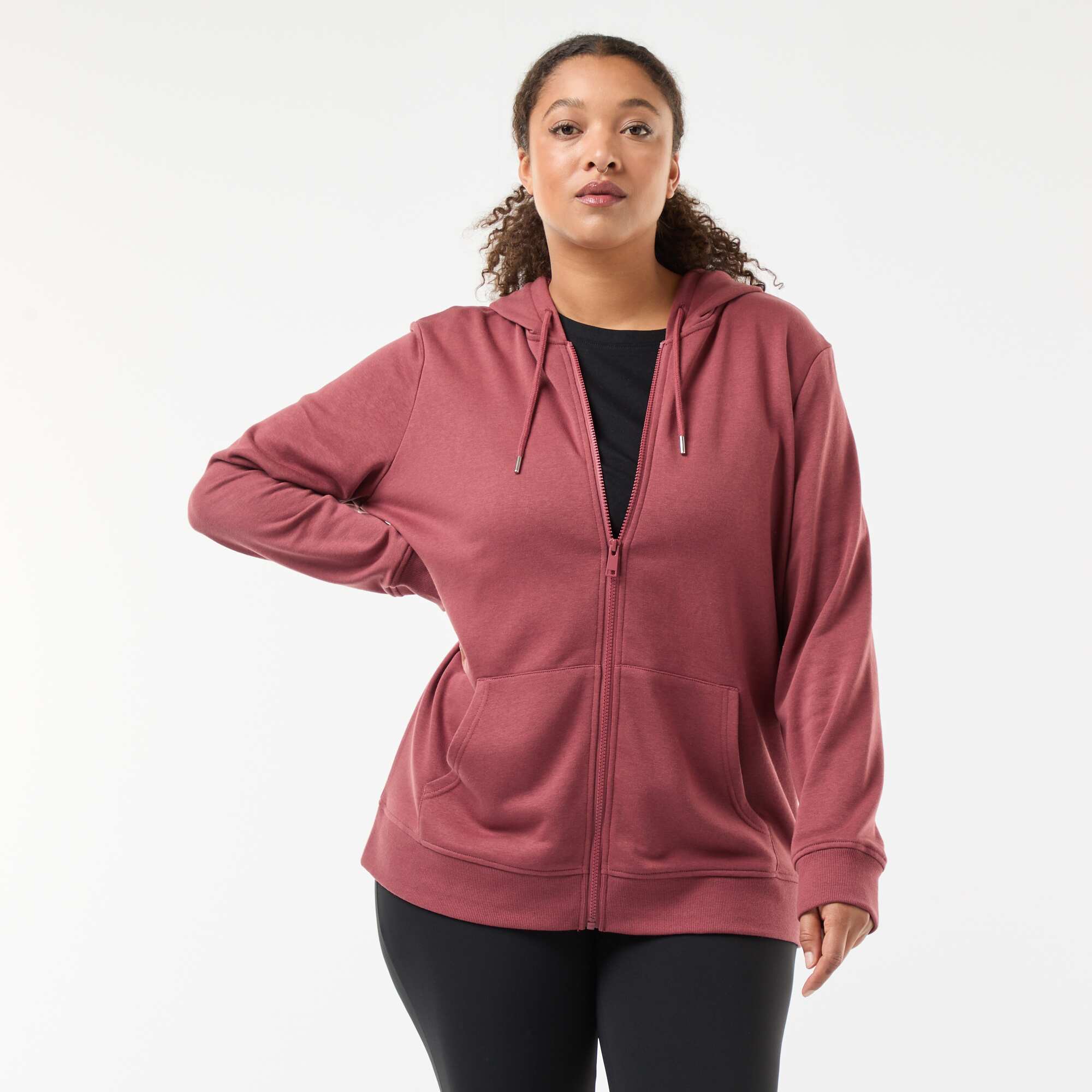 Basic Fleece Sweatshirt RED - Image 4