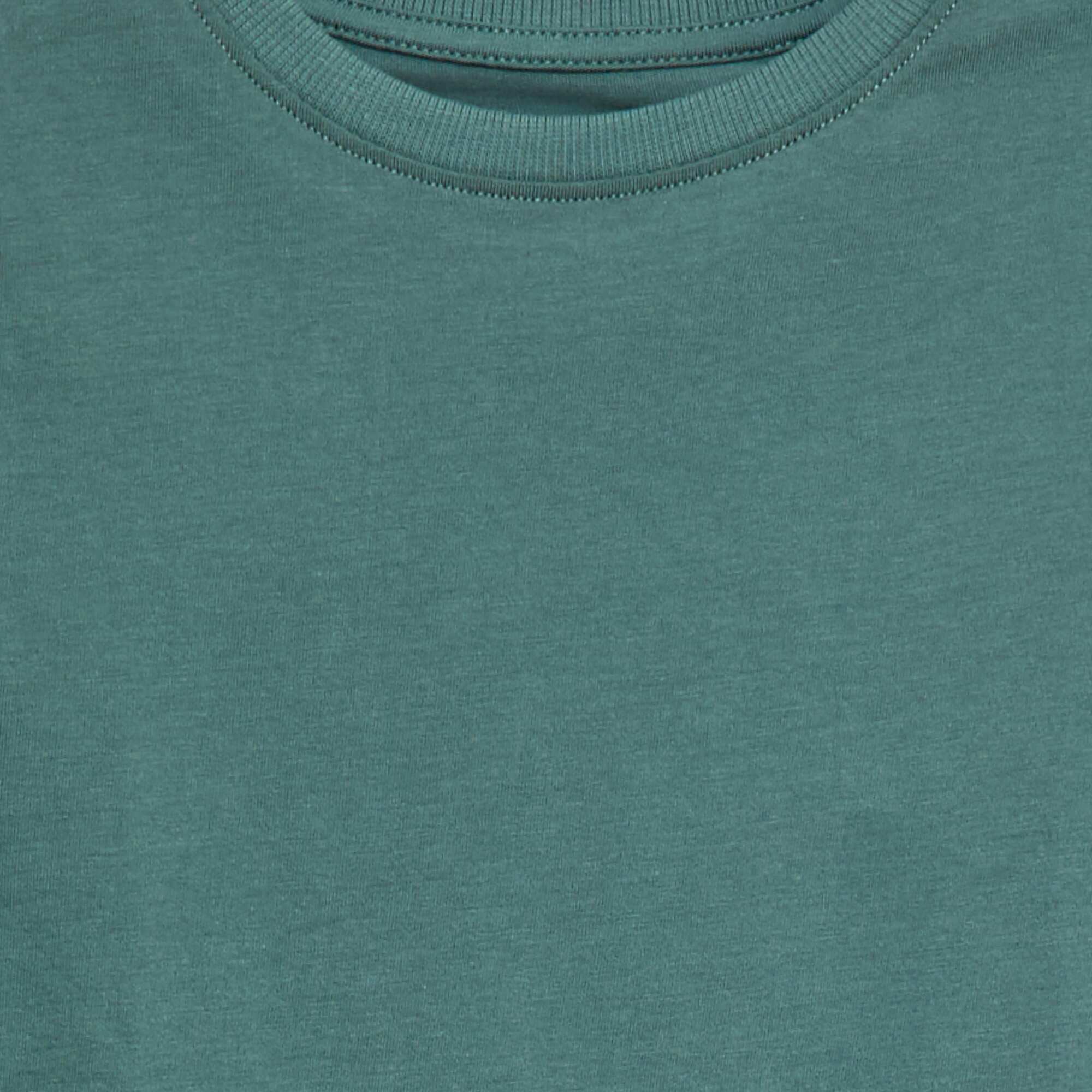 Basic long-sleeved T-shirt GREEN - Image 2
