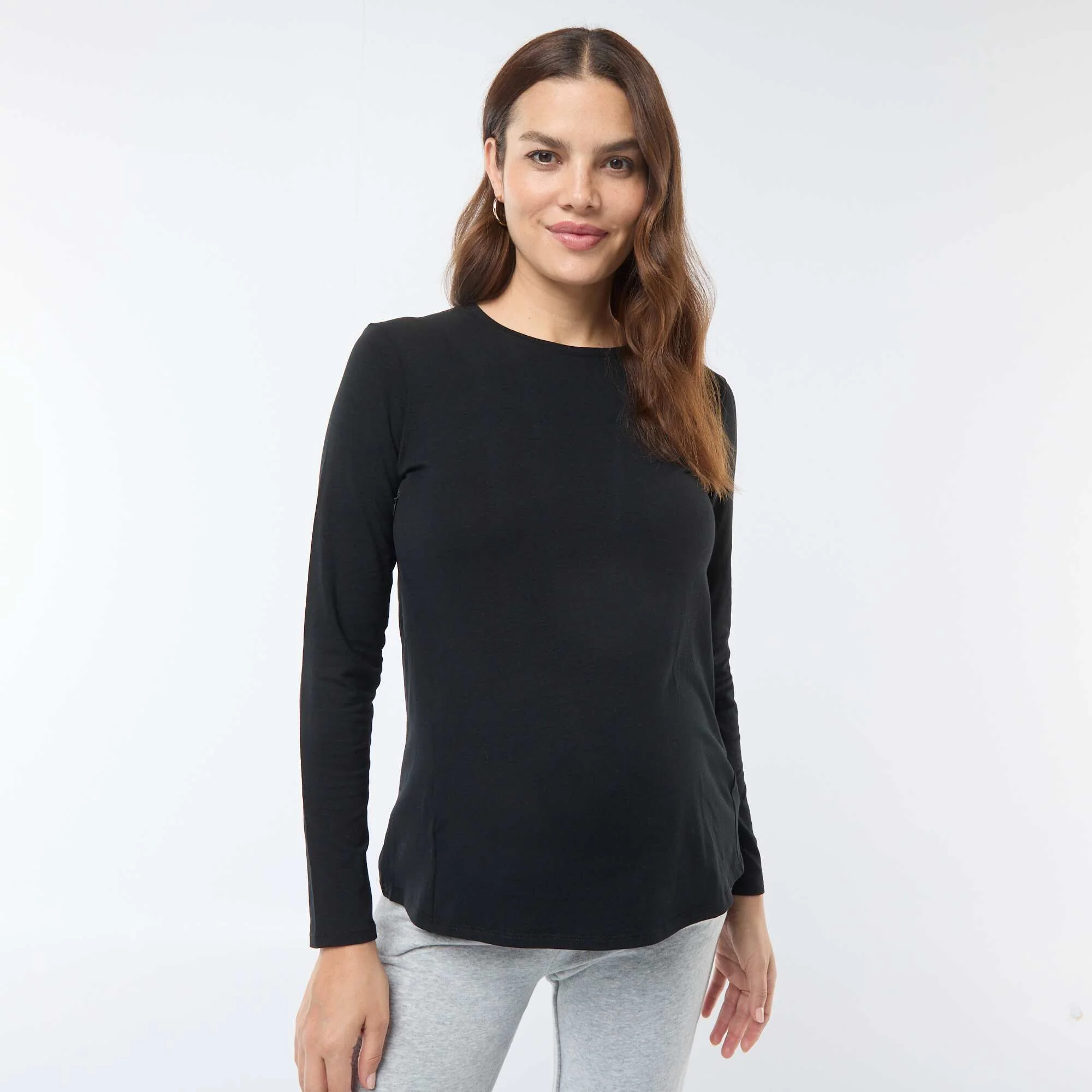 Basic nursing T-shirt BLACK
