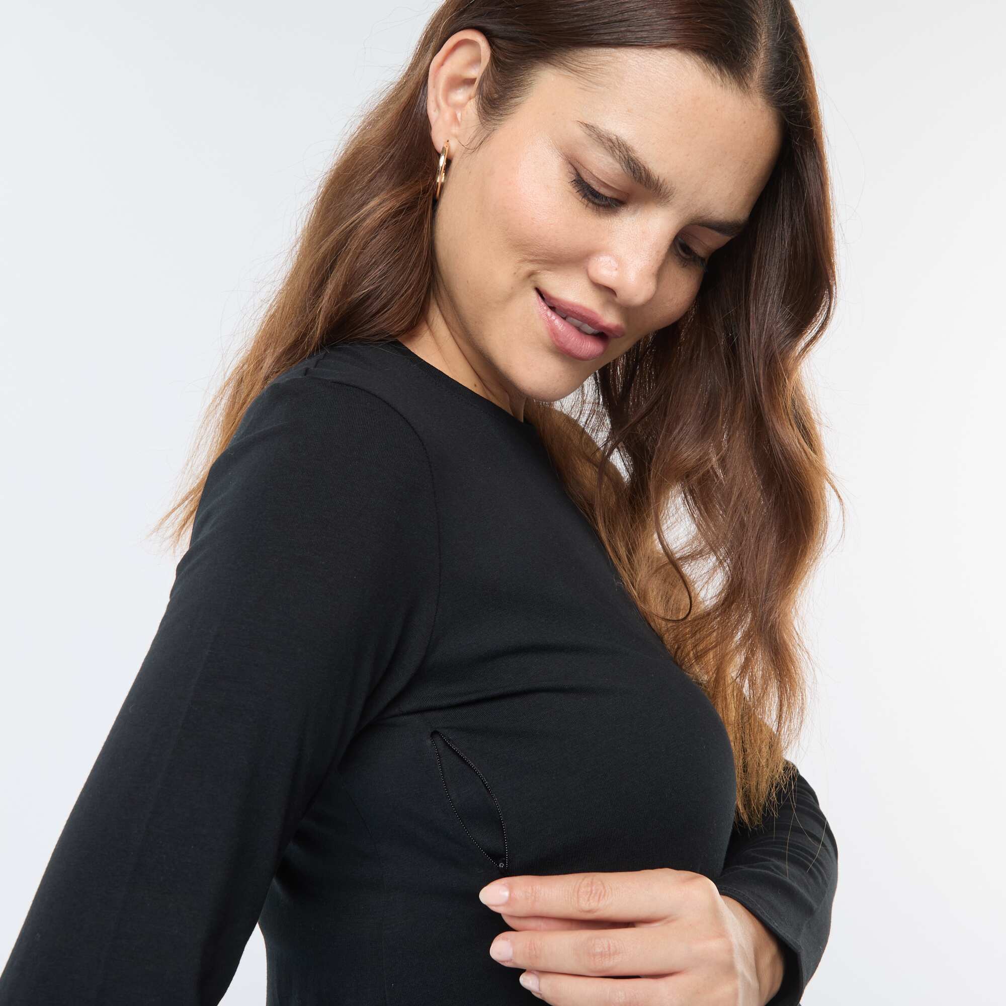 Basic nursing T-shirt BLACK - Image 2