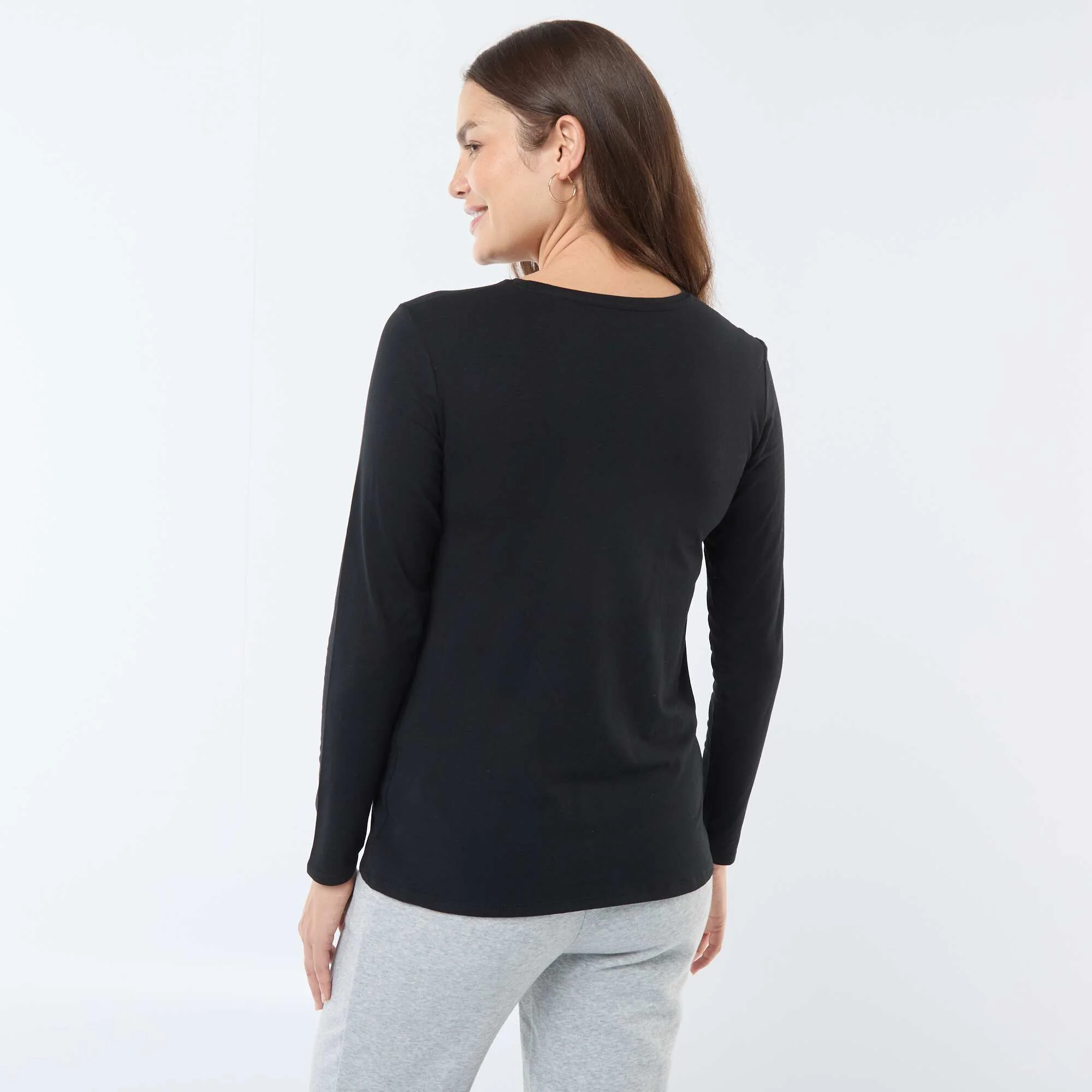 Basic nursing T-shirt BLACK - Image 3