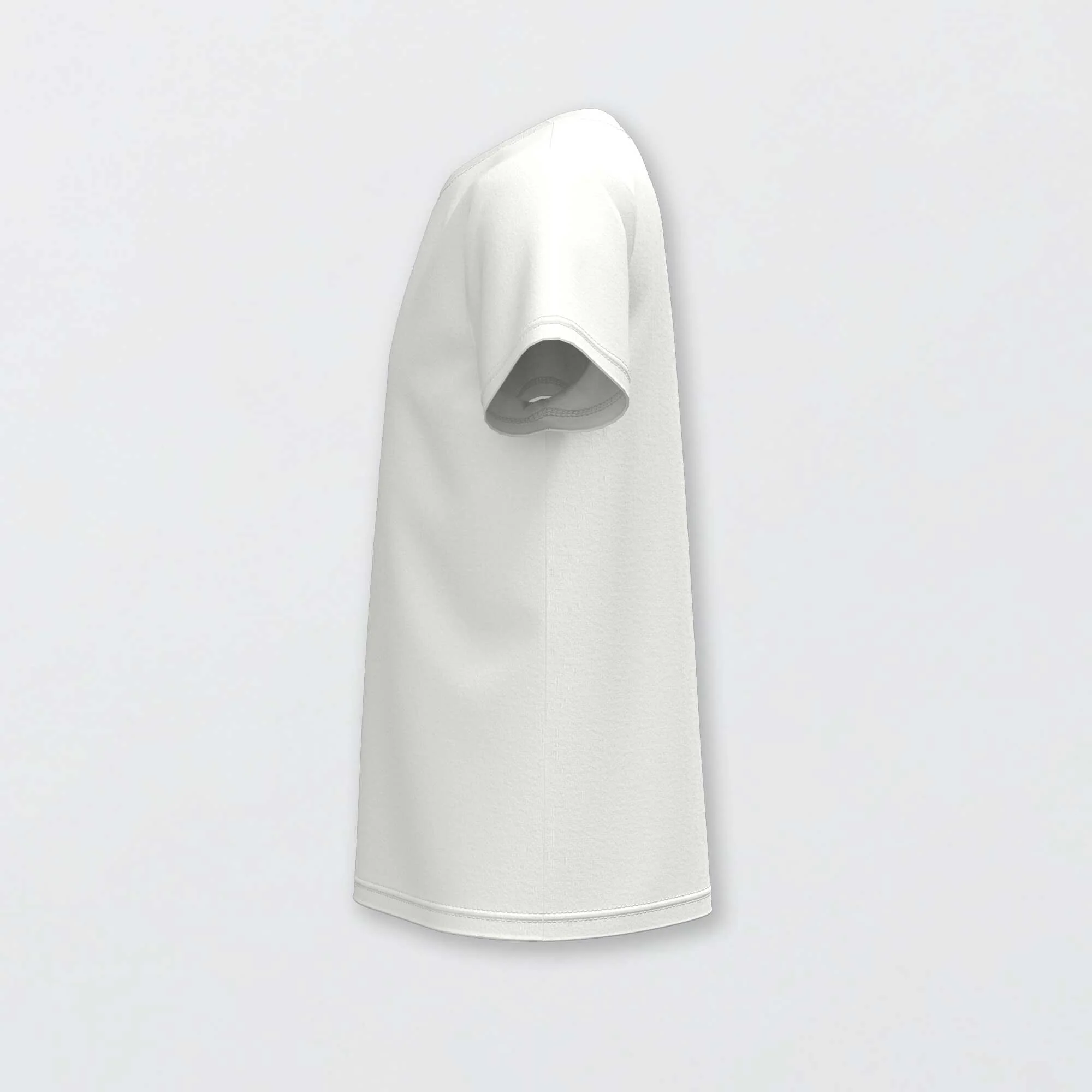 Basic plain jersey T-shirt white - Image 2
