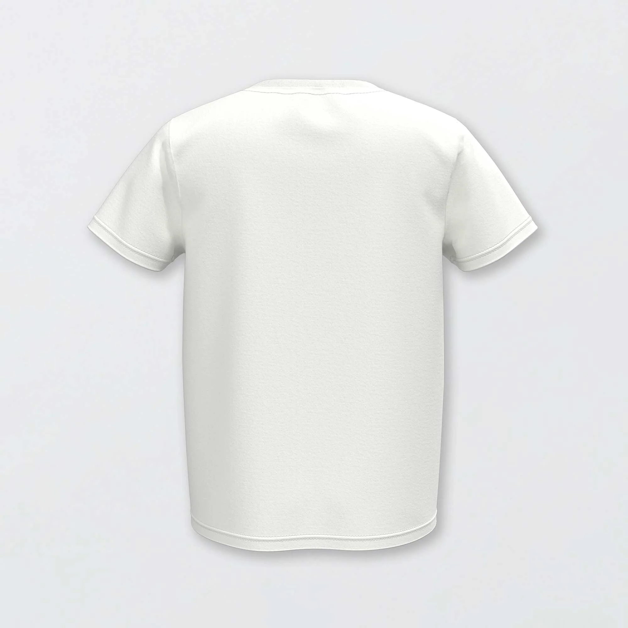 Basic plain jersey T-shirt white - Image 3