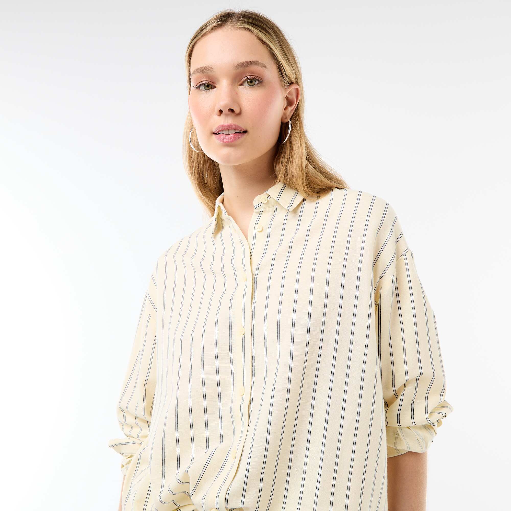 Blended Linen Shirt YELLOW - Image 5