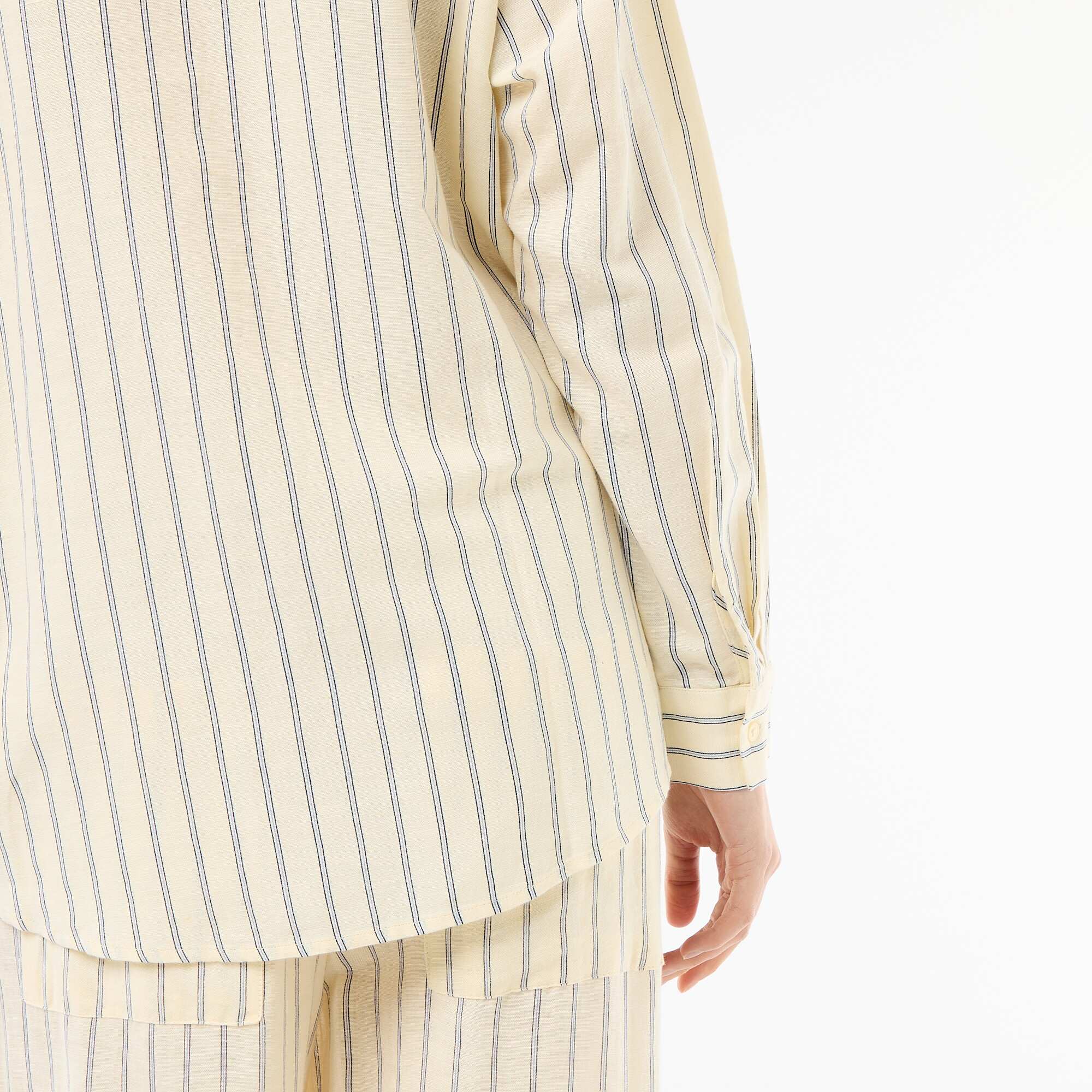 Blended Linen Shirt YELLOW - Image 6