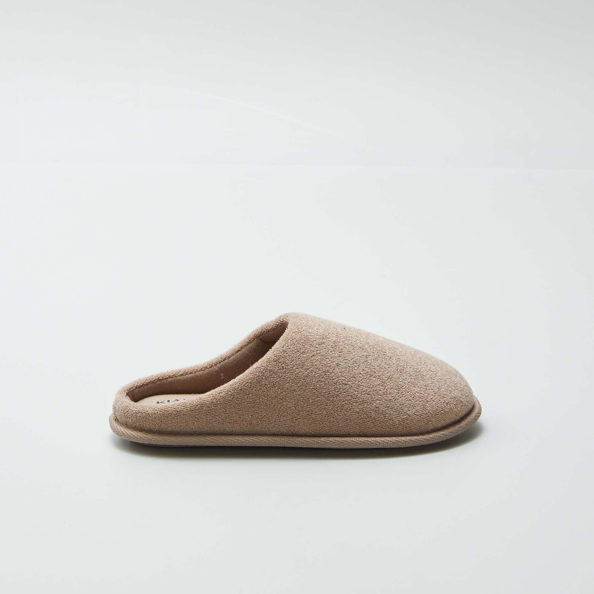 Bouclé knit mule slippers BEIGE - Image 2