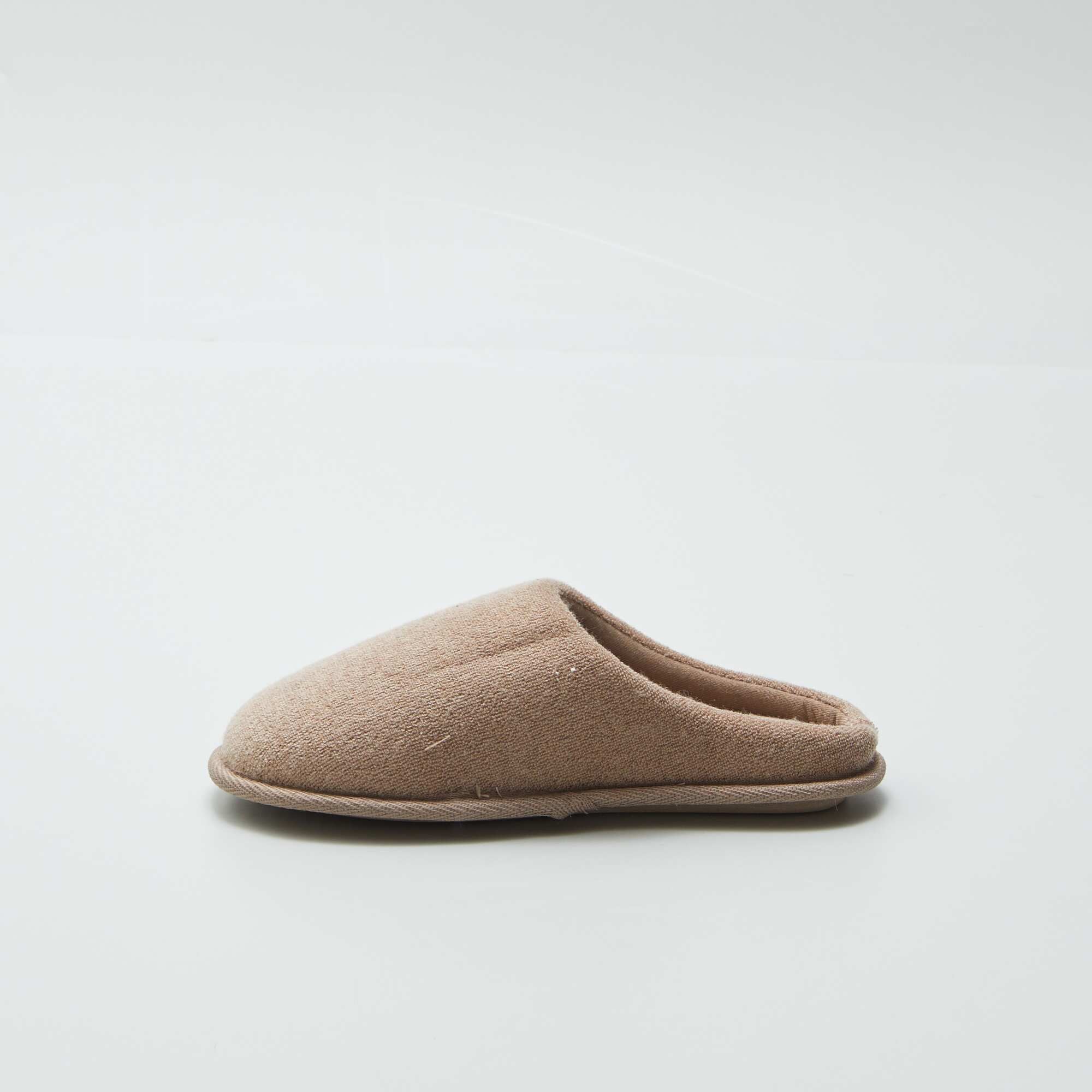 Bouclé knit mule slippers BEIGE - Image 4