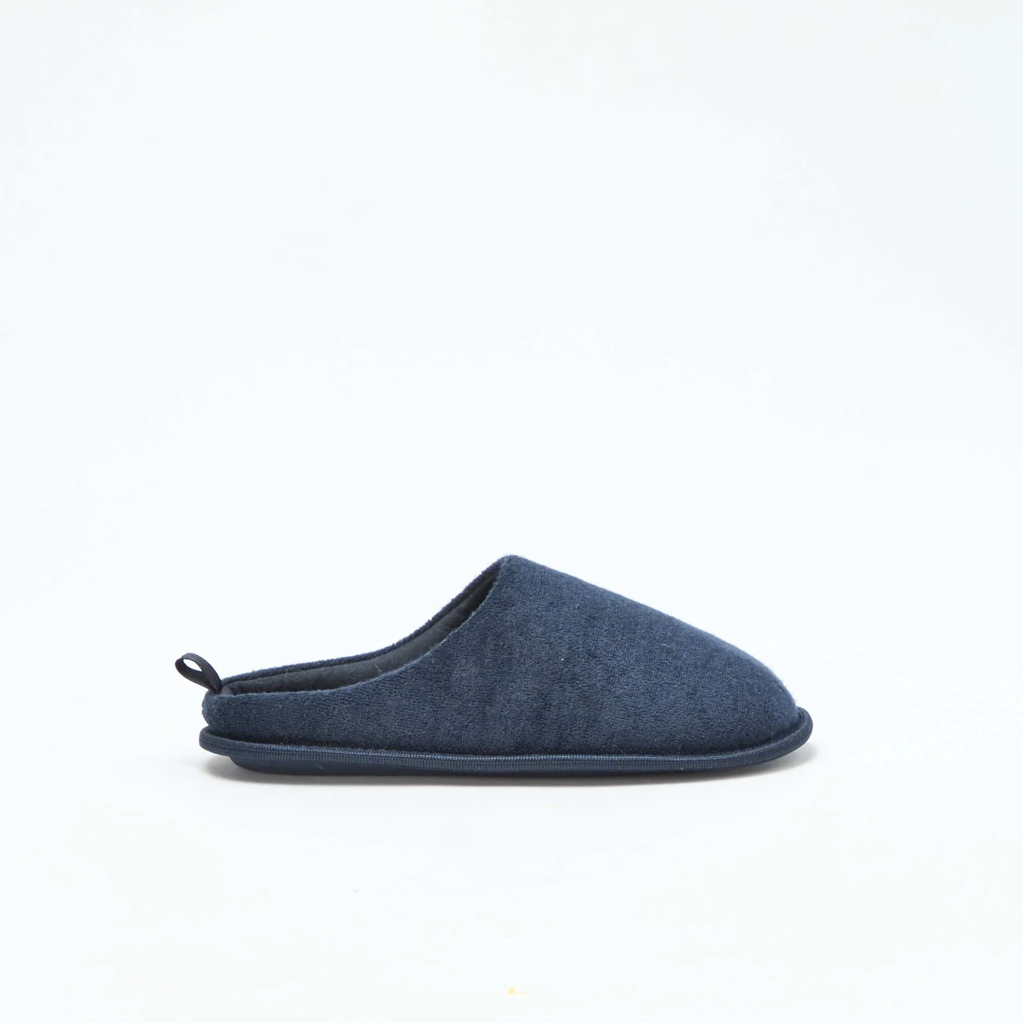 Bouclé knit mule slippers BLUE - Image 2