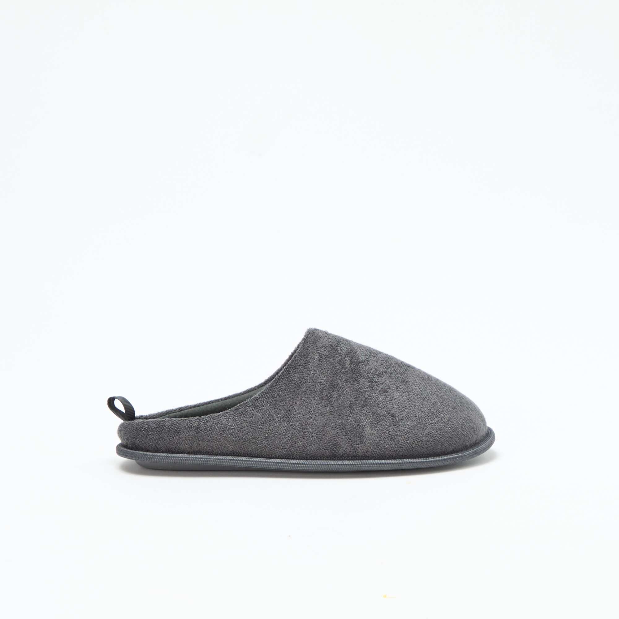 Bouclé knit mule slippers GREY - Image 2