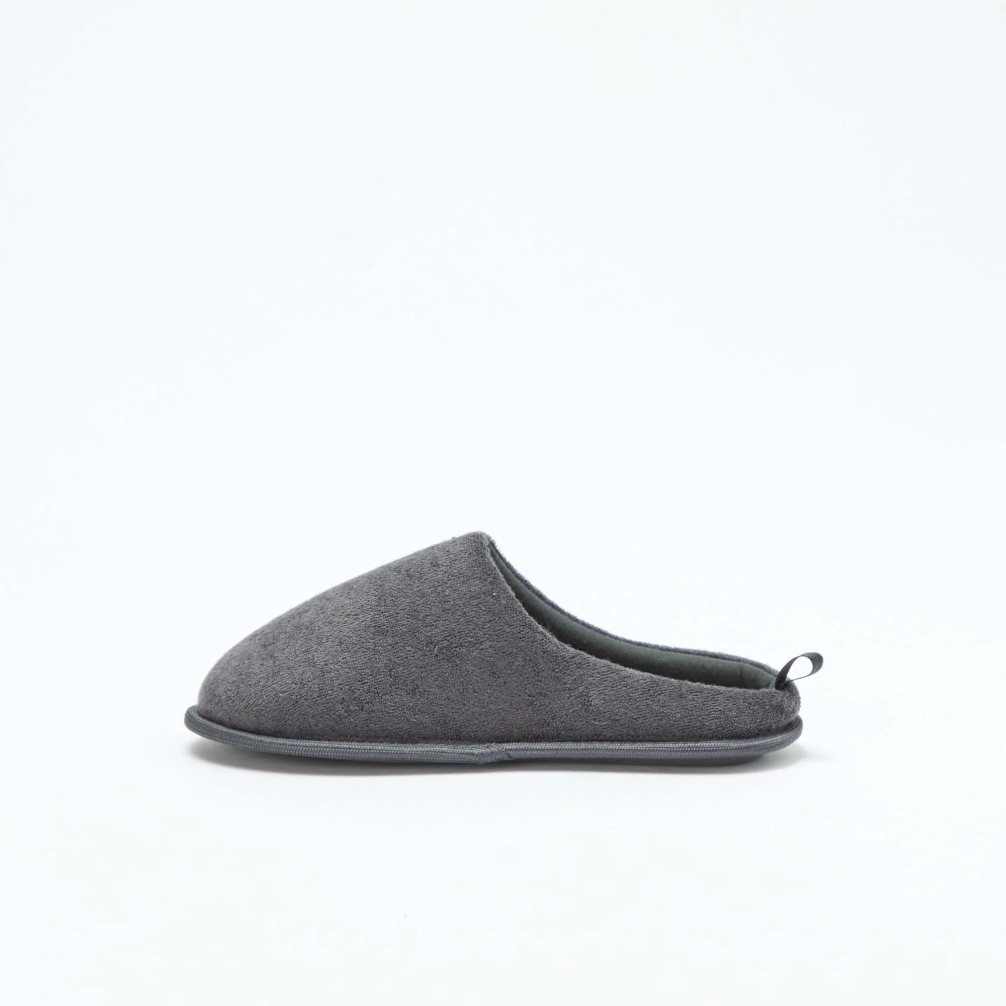 Bouclé knit mule slippers GREY - Image 4