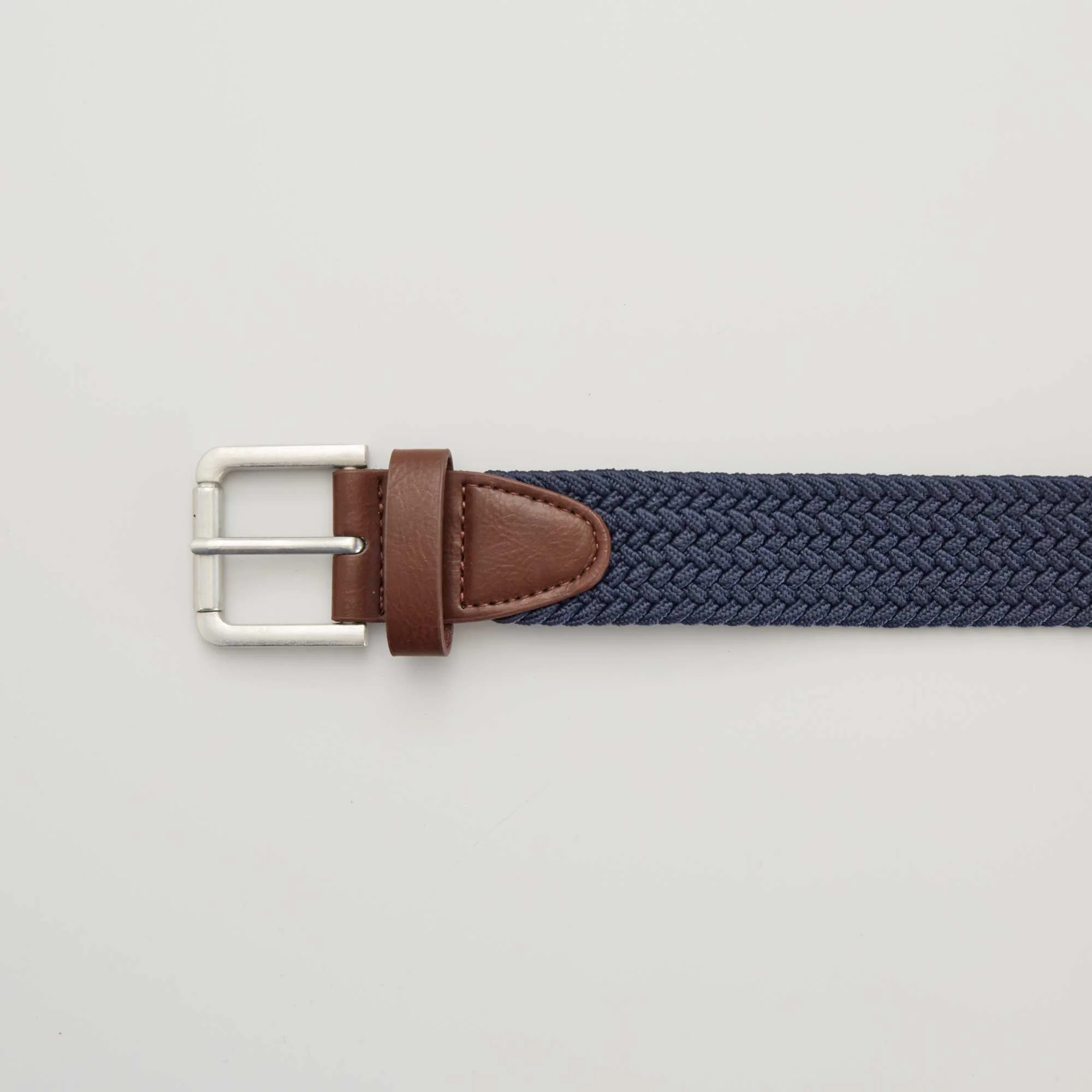 Braided elasticated belt blue - Image 3