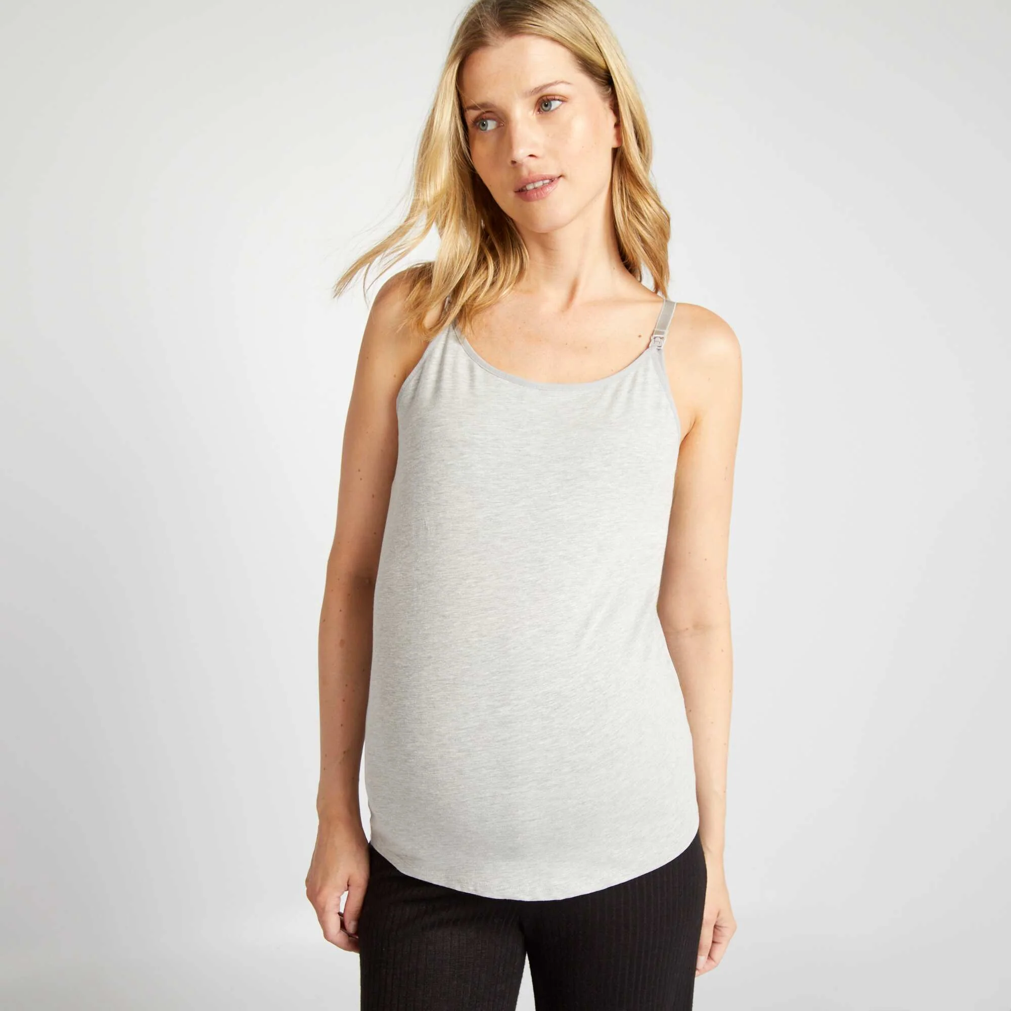 Breastfeeding vest top GREY - Image 4