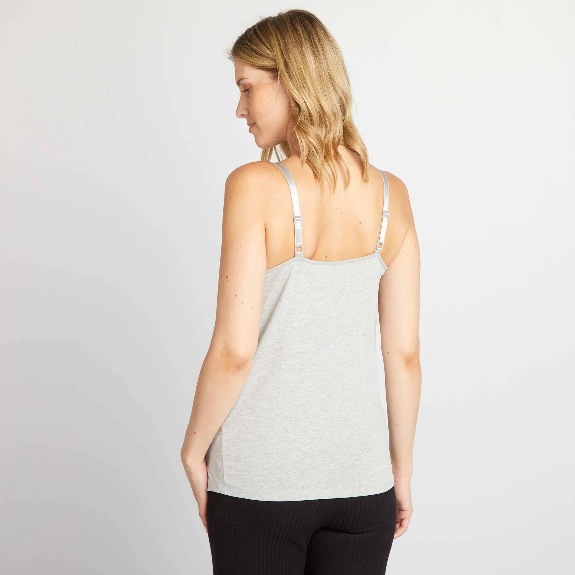 Breastfeeding vest top GREY - Image 5