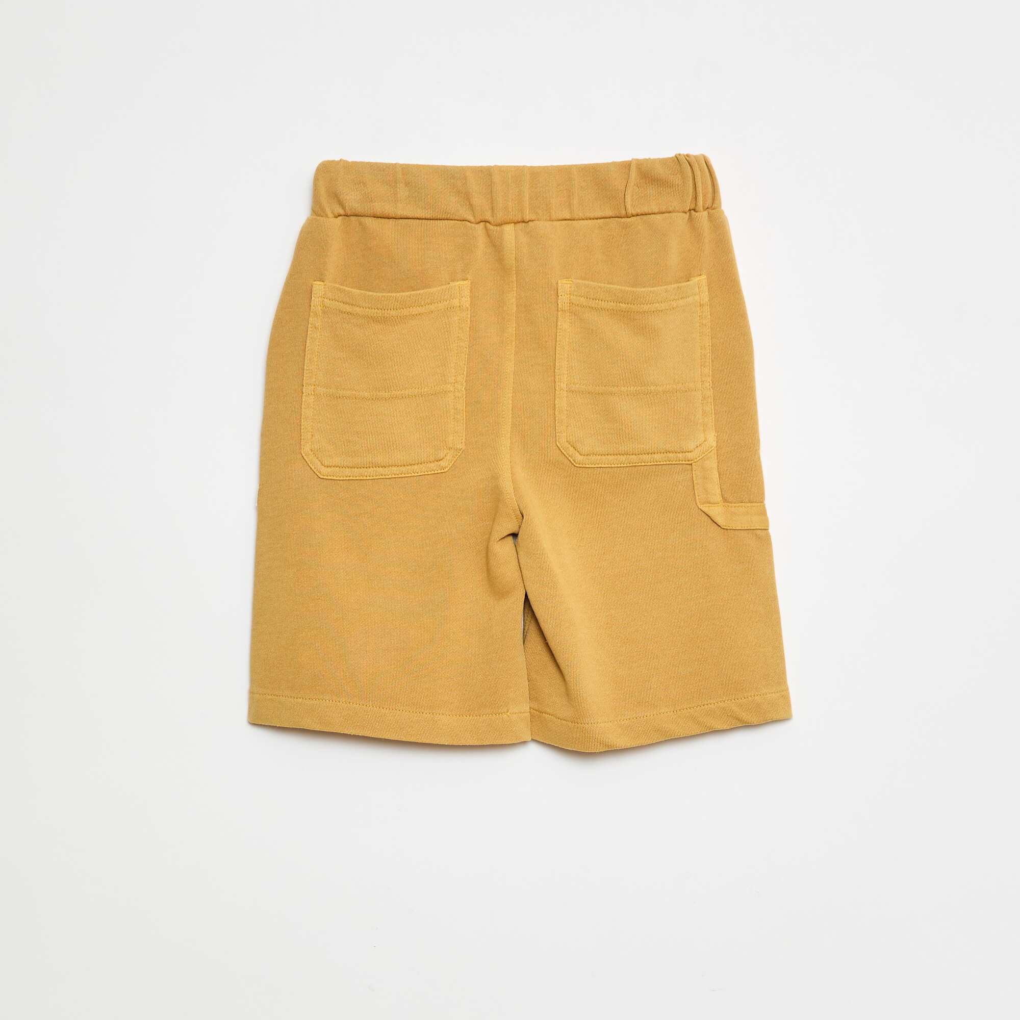 Breezy French terry Bermuda shorts BEIGE - Image 2