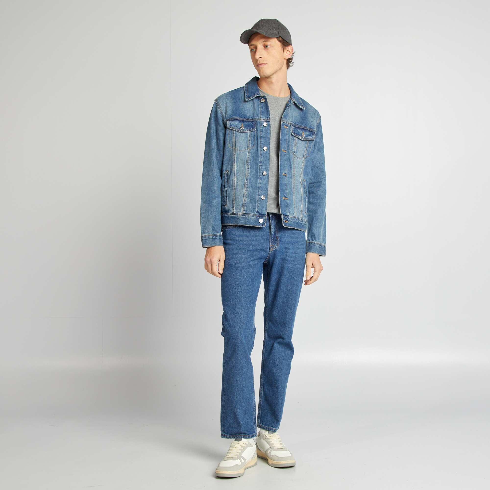 Buttoned denim jacket BLUE - Image 2