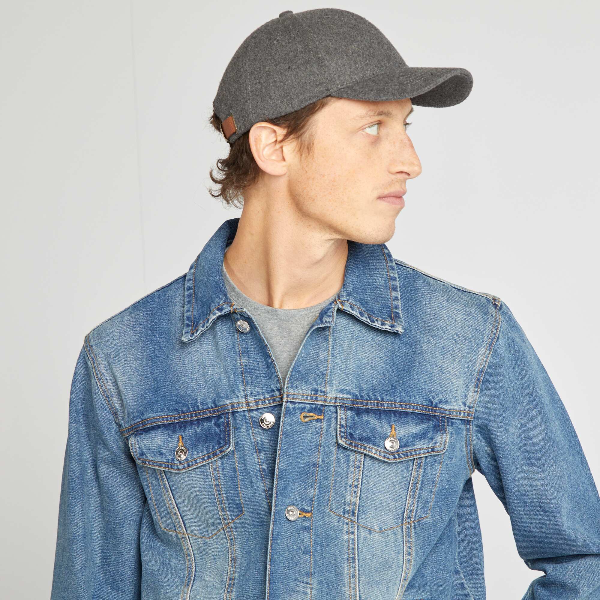 Buttoned denim jacket BLUE - Image 5