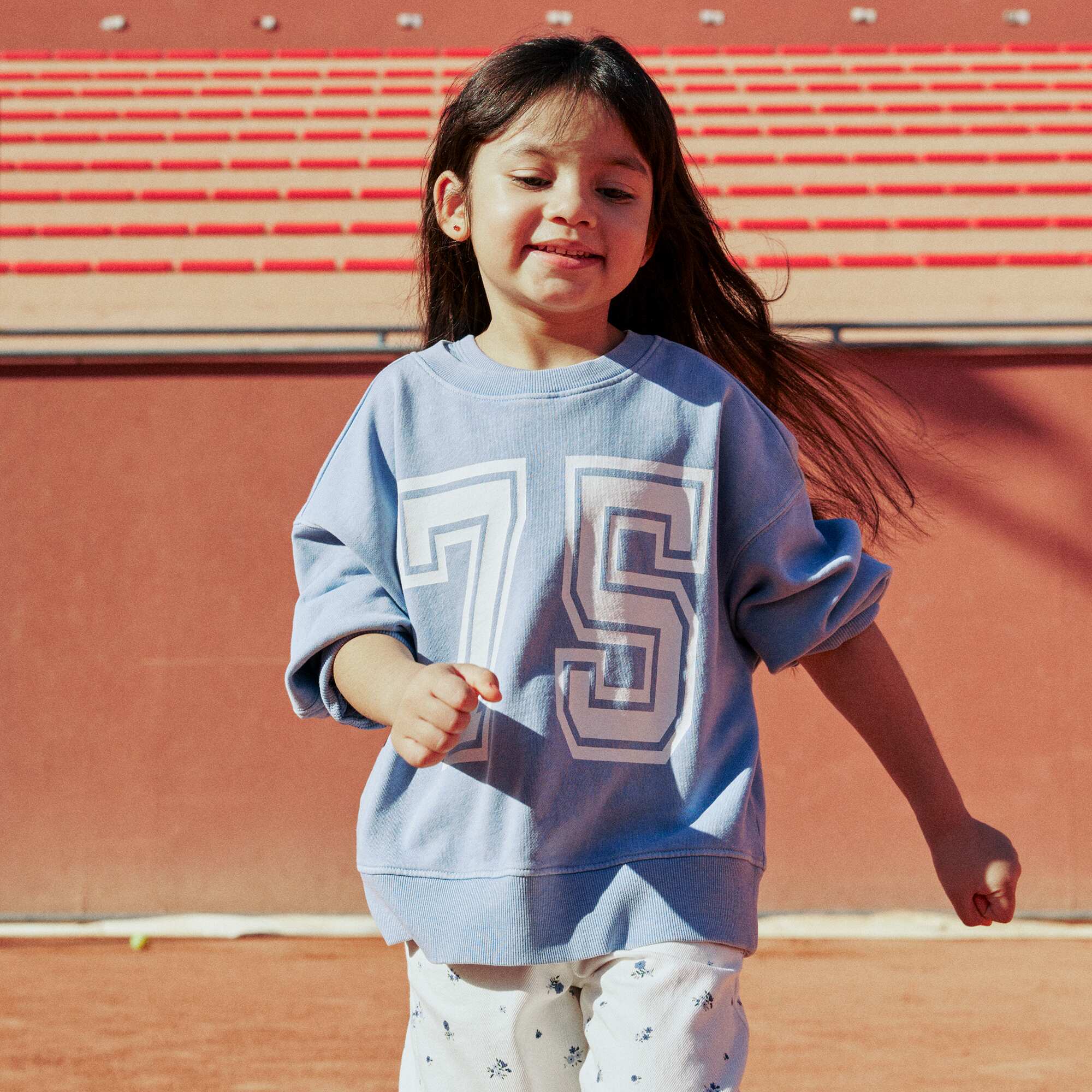 Campus-Style Sweatshirt BLUE - Image 2