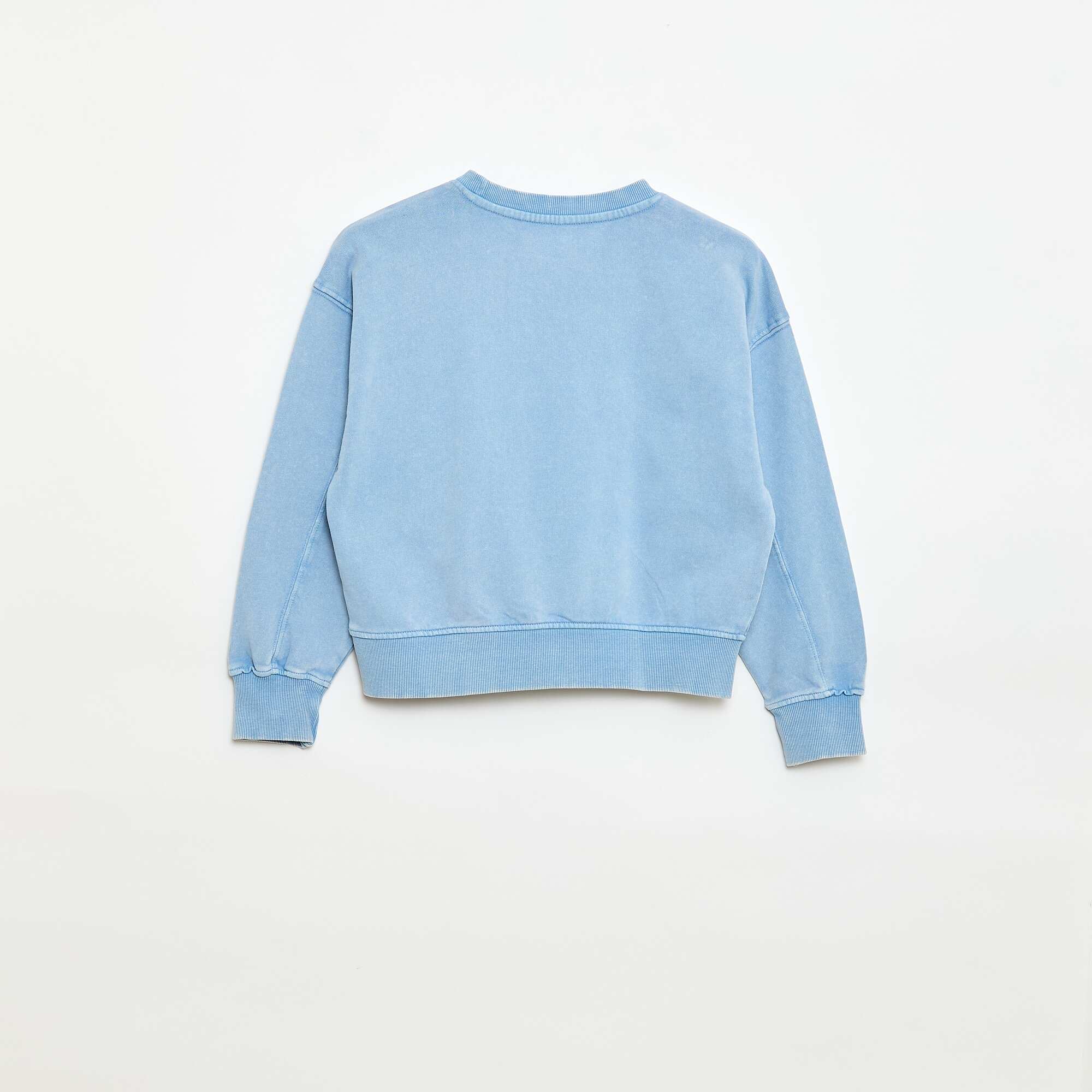 Campus-Style Sweatshirt BLUE - Image 4