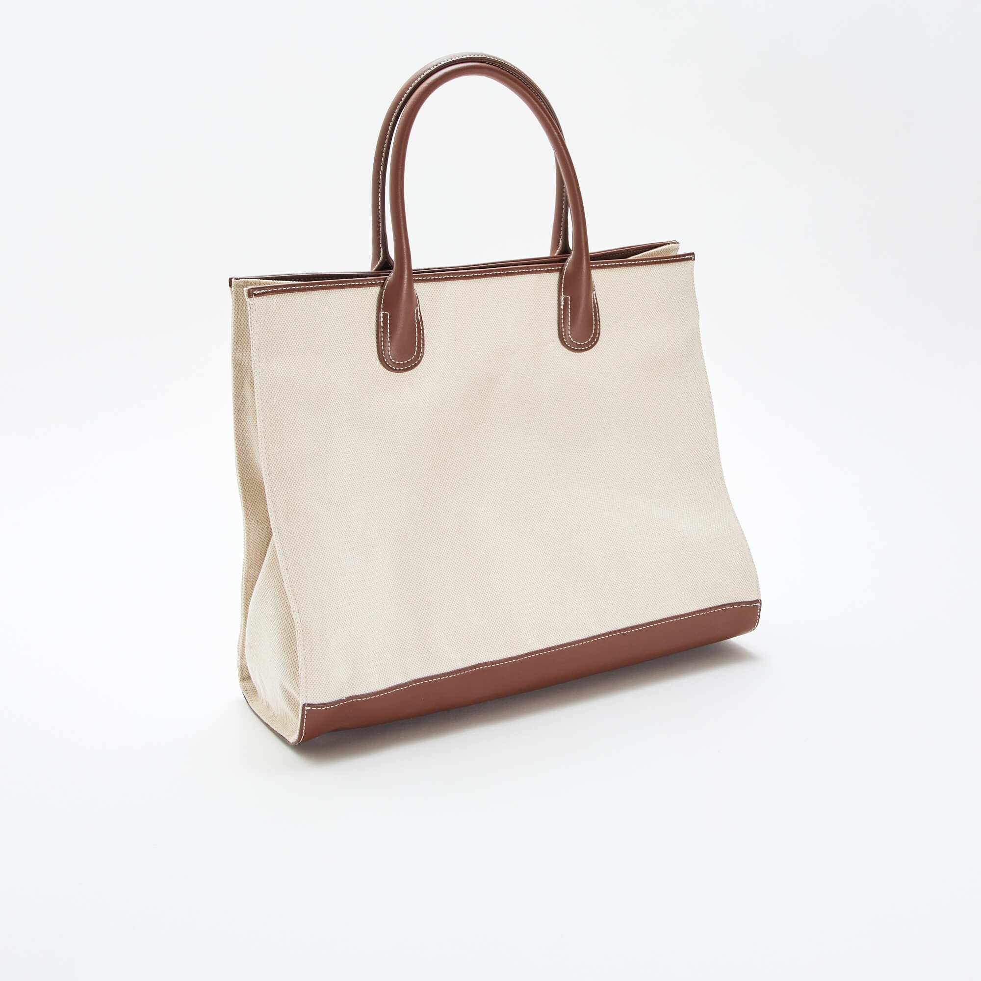 Canvas Tote Bag BEIGE - Image 3