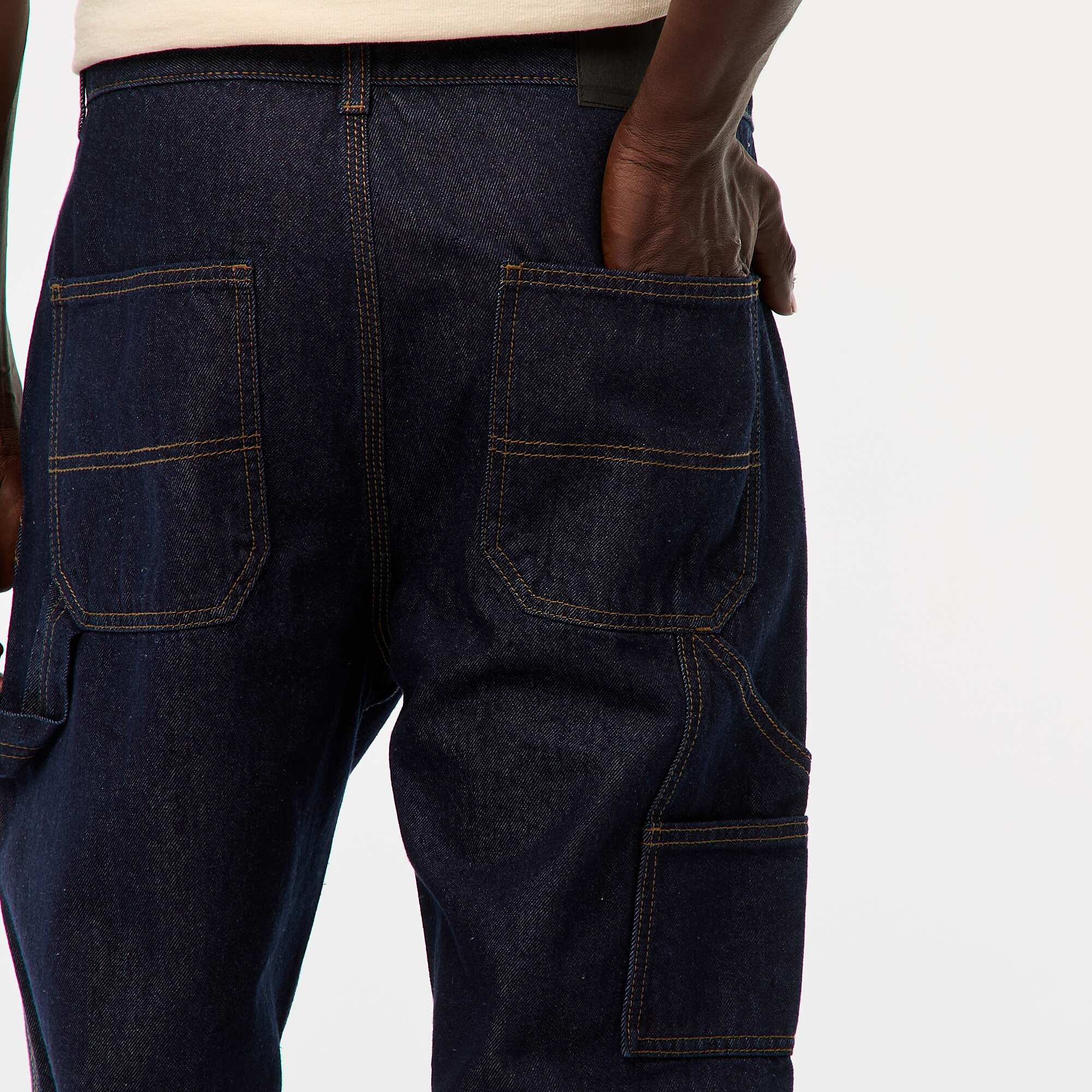 Carpenter-style denim trousers BLUE - Image 5