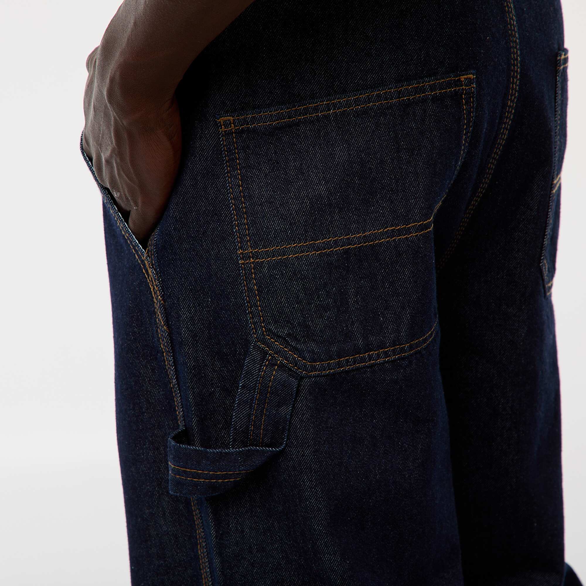 Carpenter-style denim trousers BLUE - Image 7