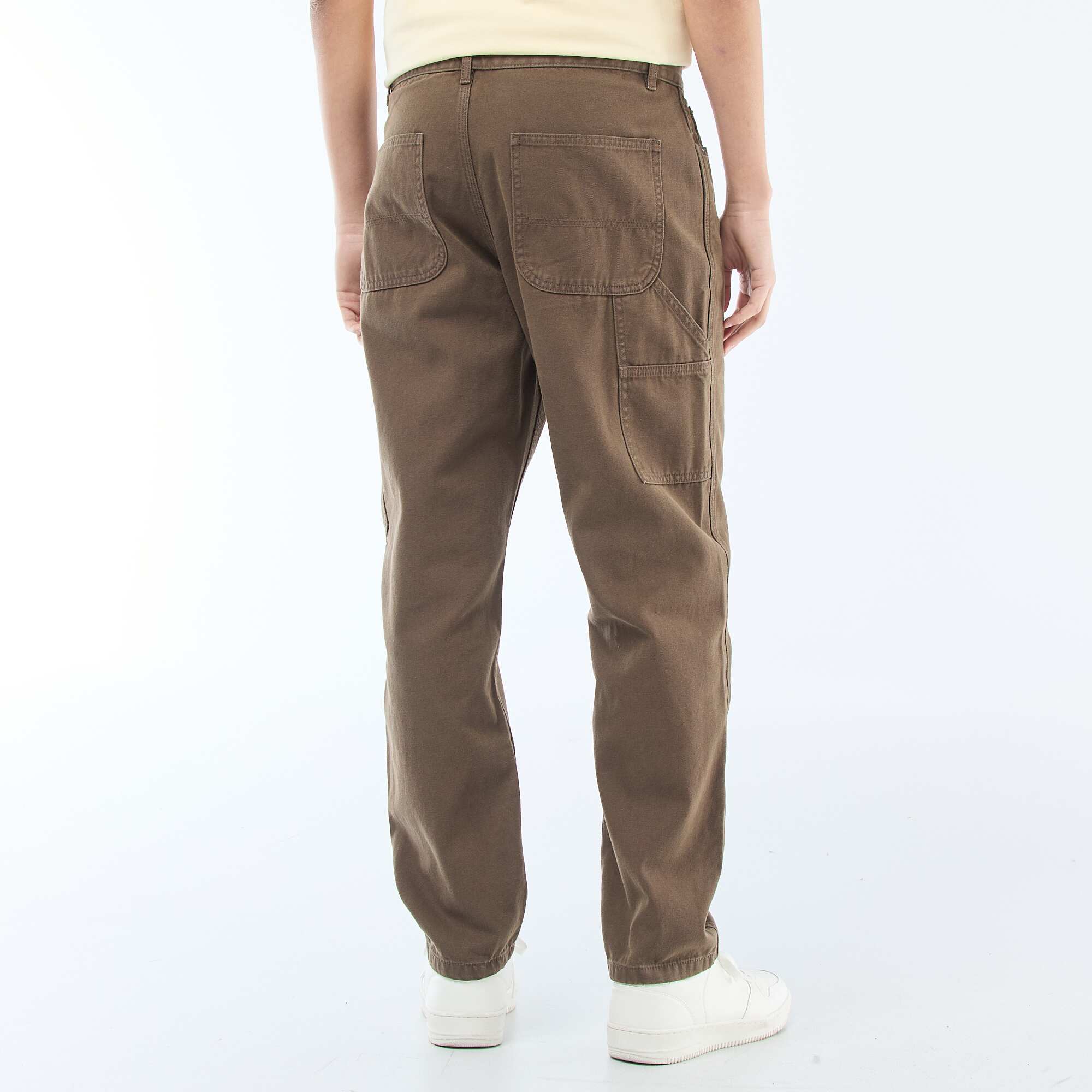 Carpenter Style Trousers BROWN - Image 3