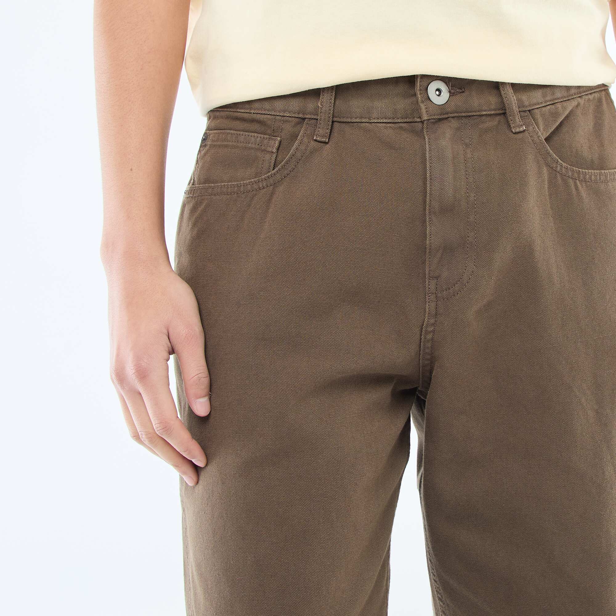 Carpenter Style Trousers BROWN - Image 5