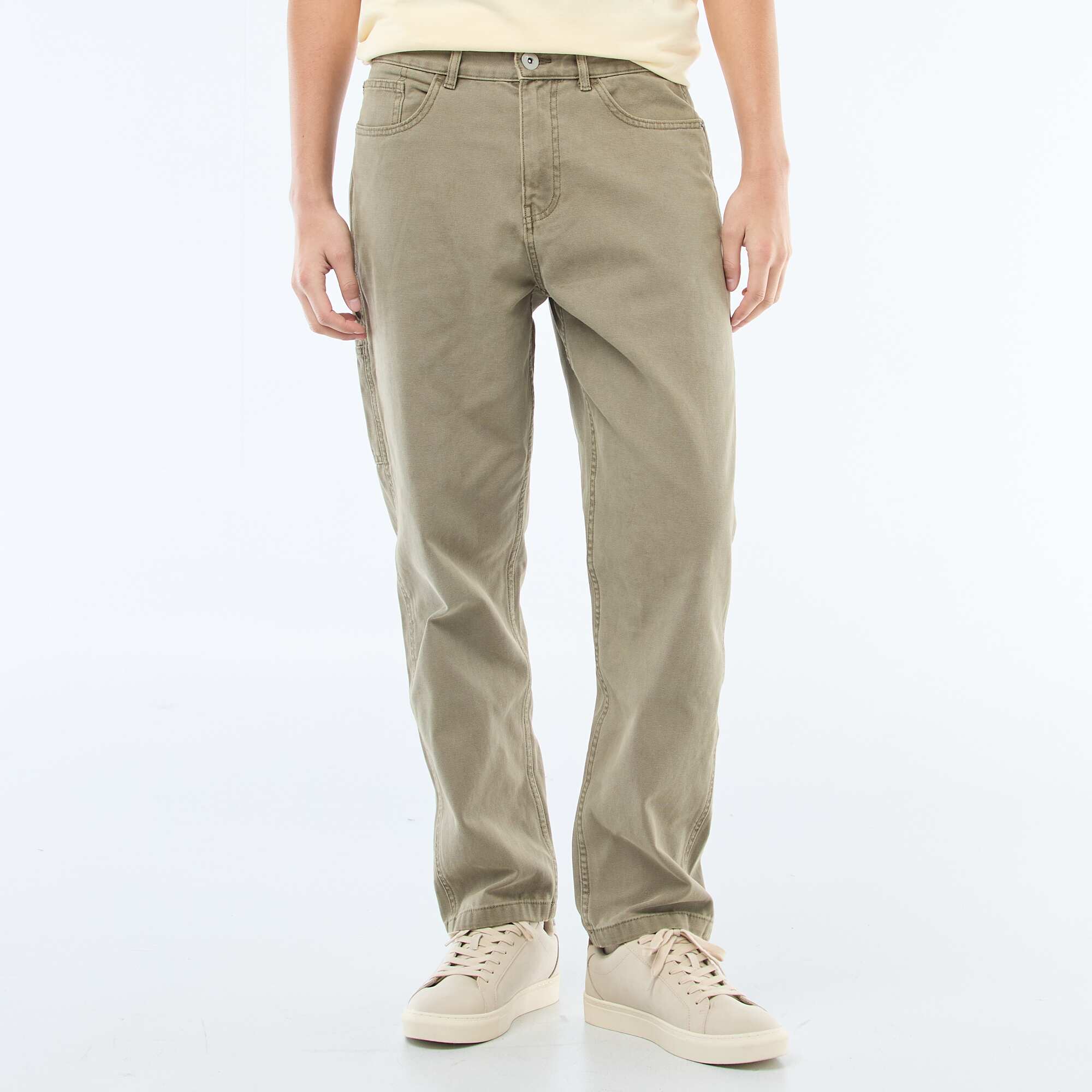 Carpenter Style Trousers KHAKI - Image 2