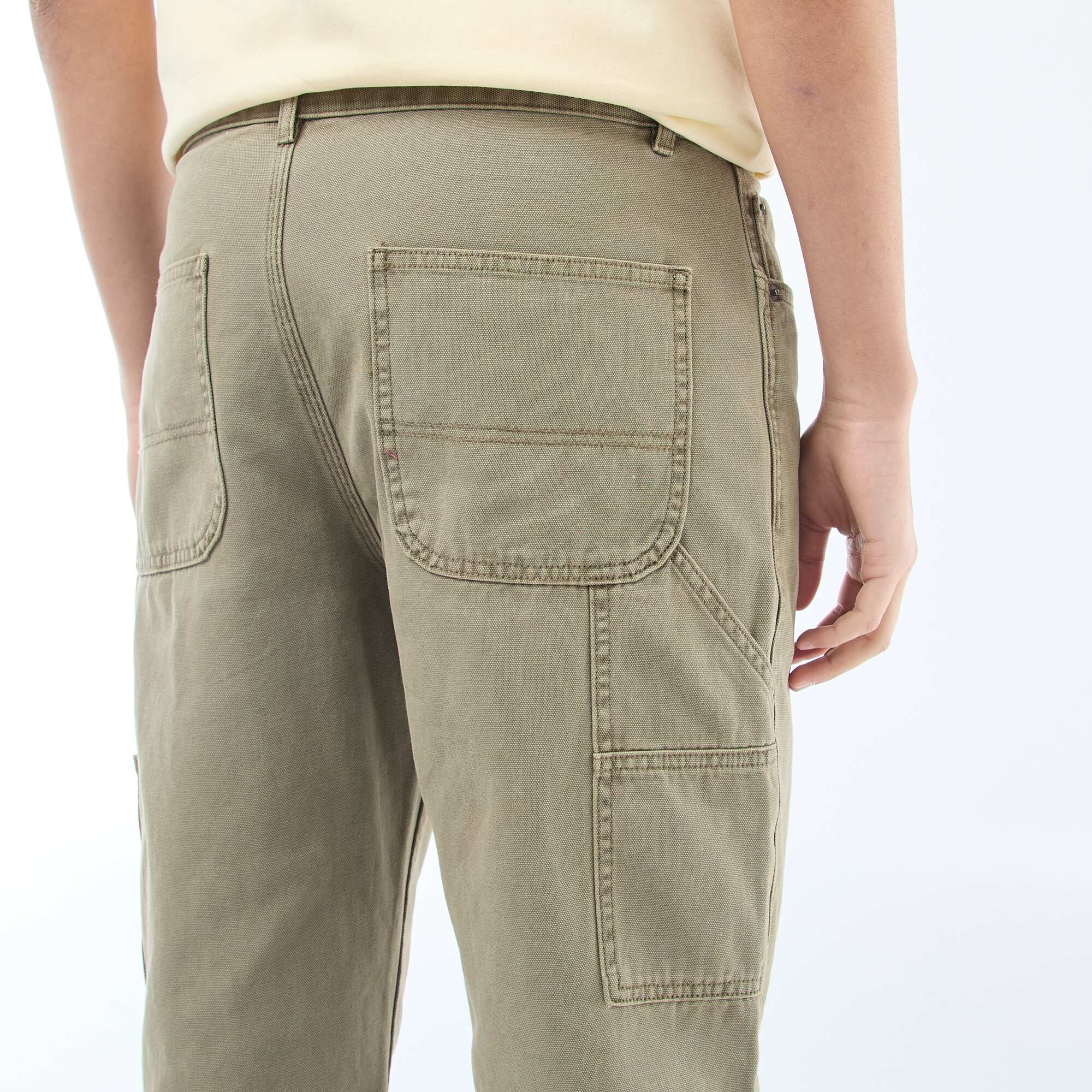 Carpenter Style Trousers KHAKI - Image 5