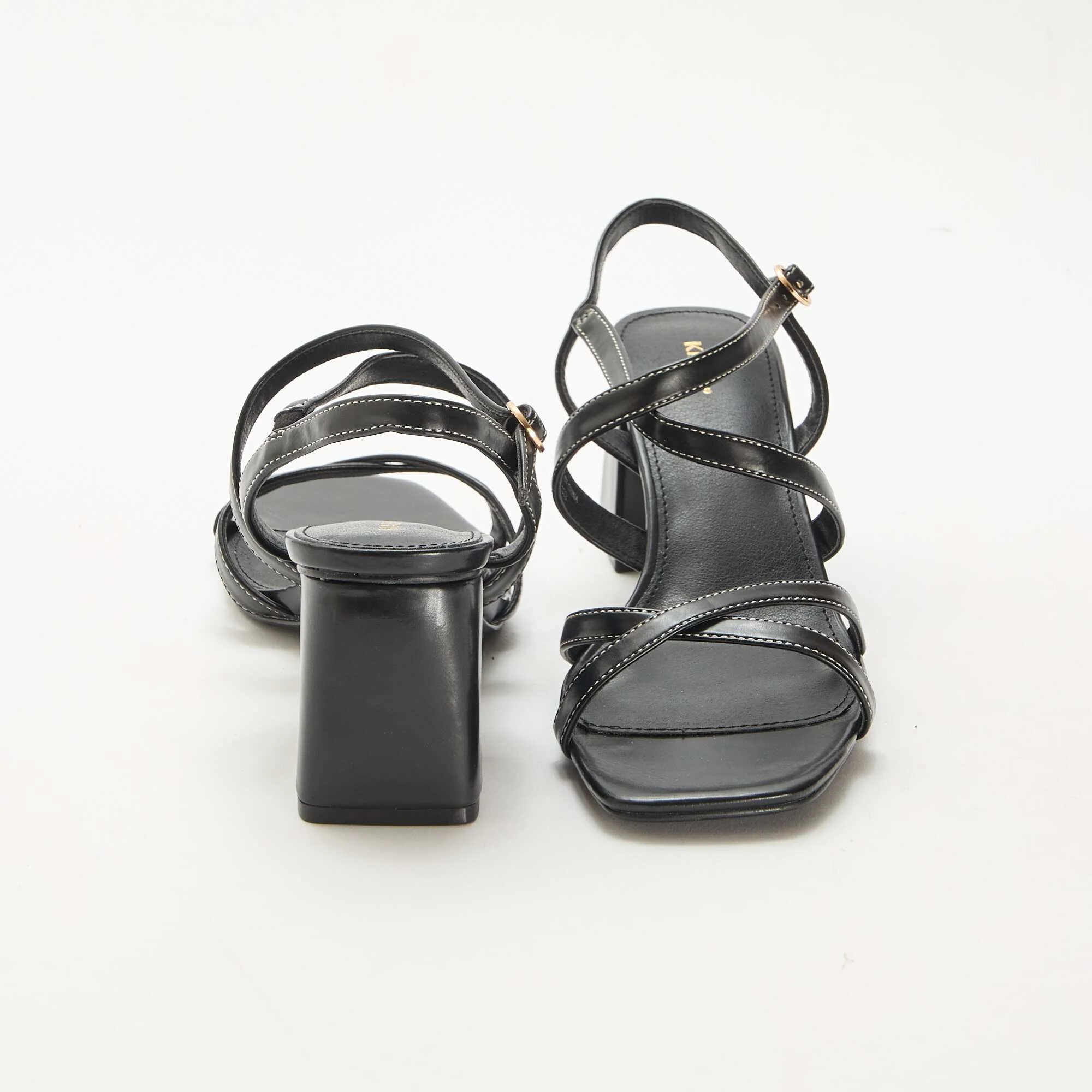 Ceremonial Heeled Sandals BLACK - Image 3
