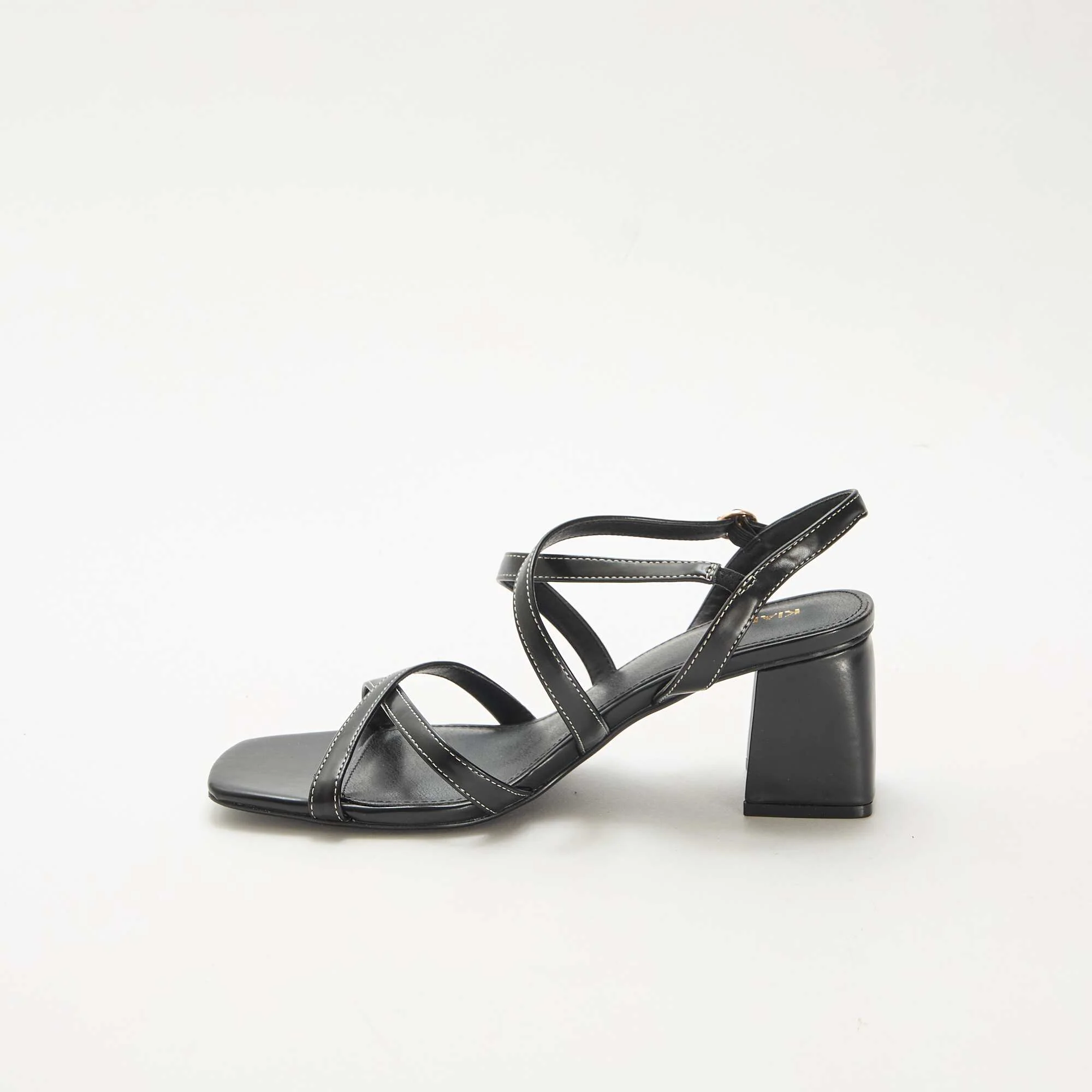Ceremonial Heeled Sandals BLACK - Image 4