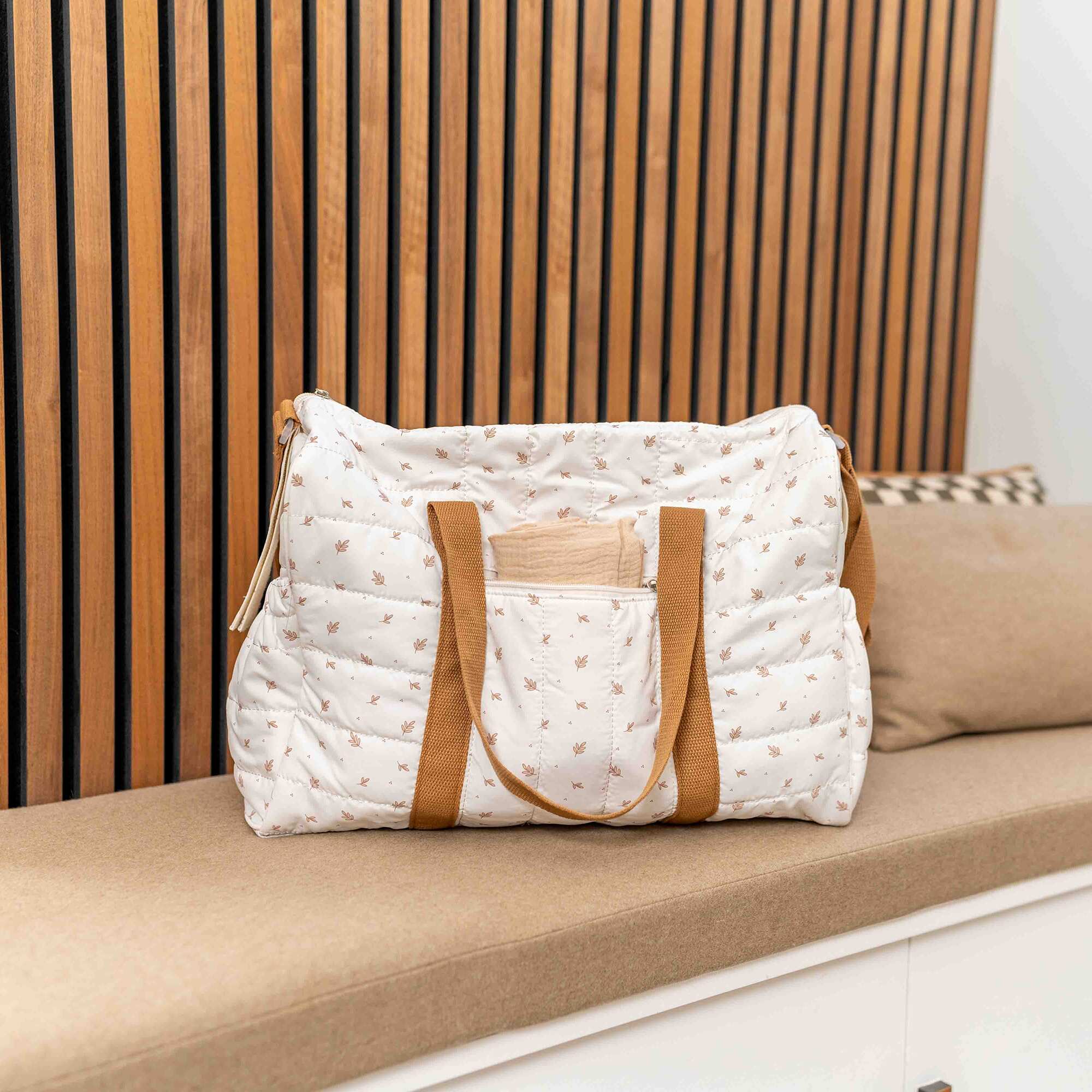 Changing bag with pushchair clip WHITE - Image 3