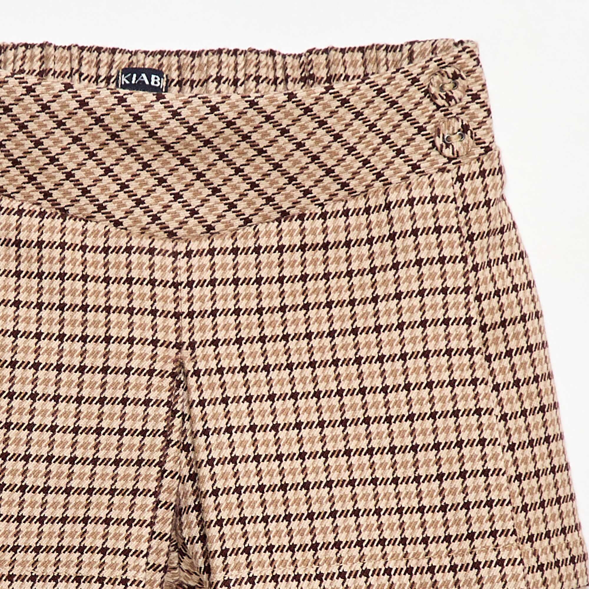 Checked Flannel Shorts BEIGE - Image 2