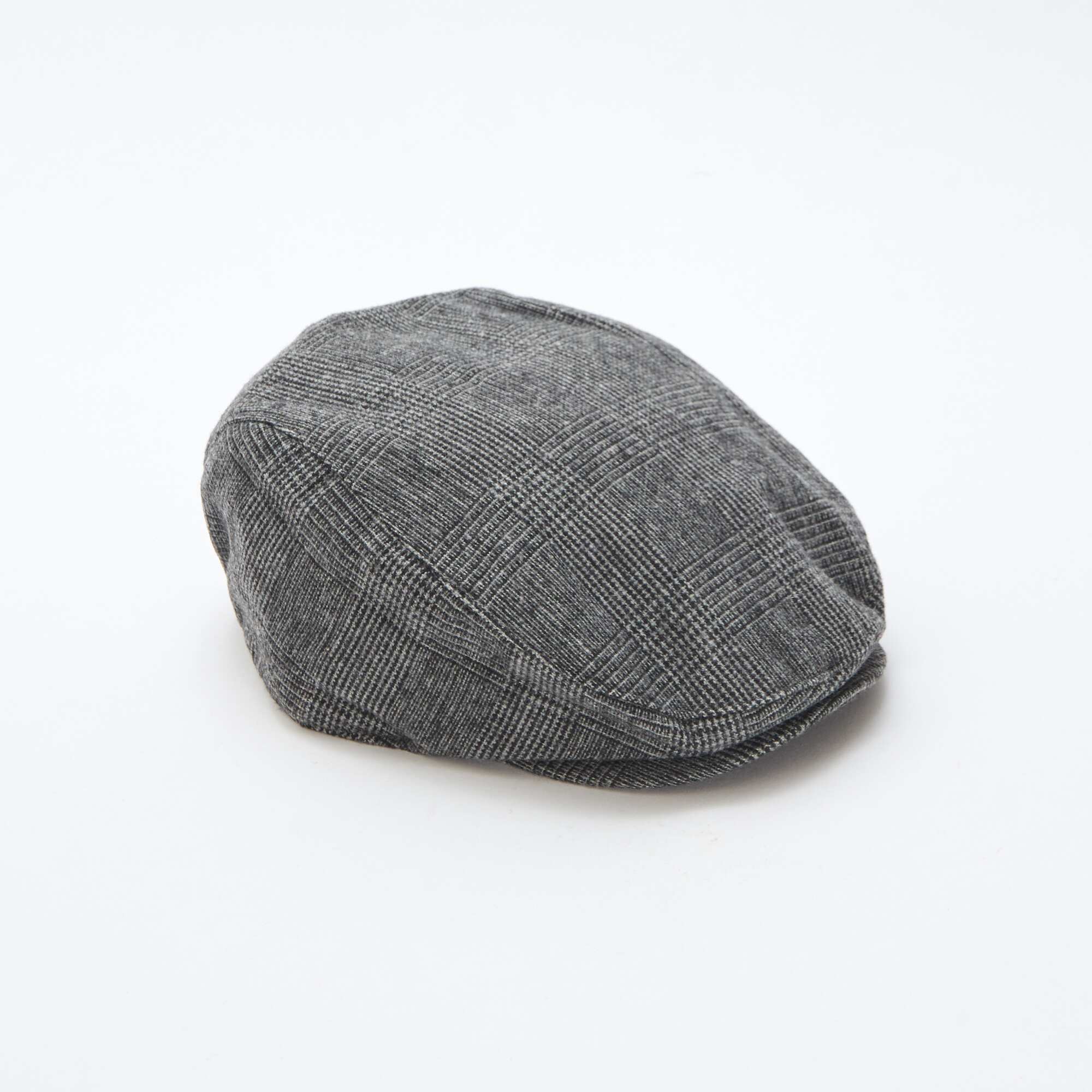 Checked Newsboy Cap GREY