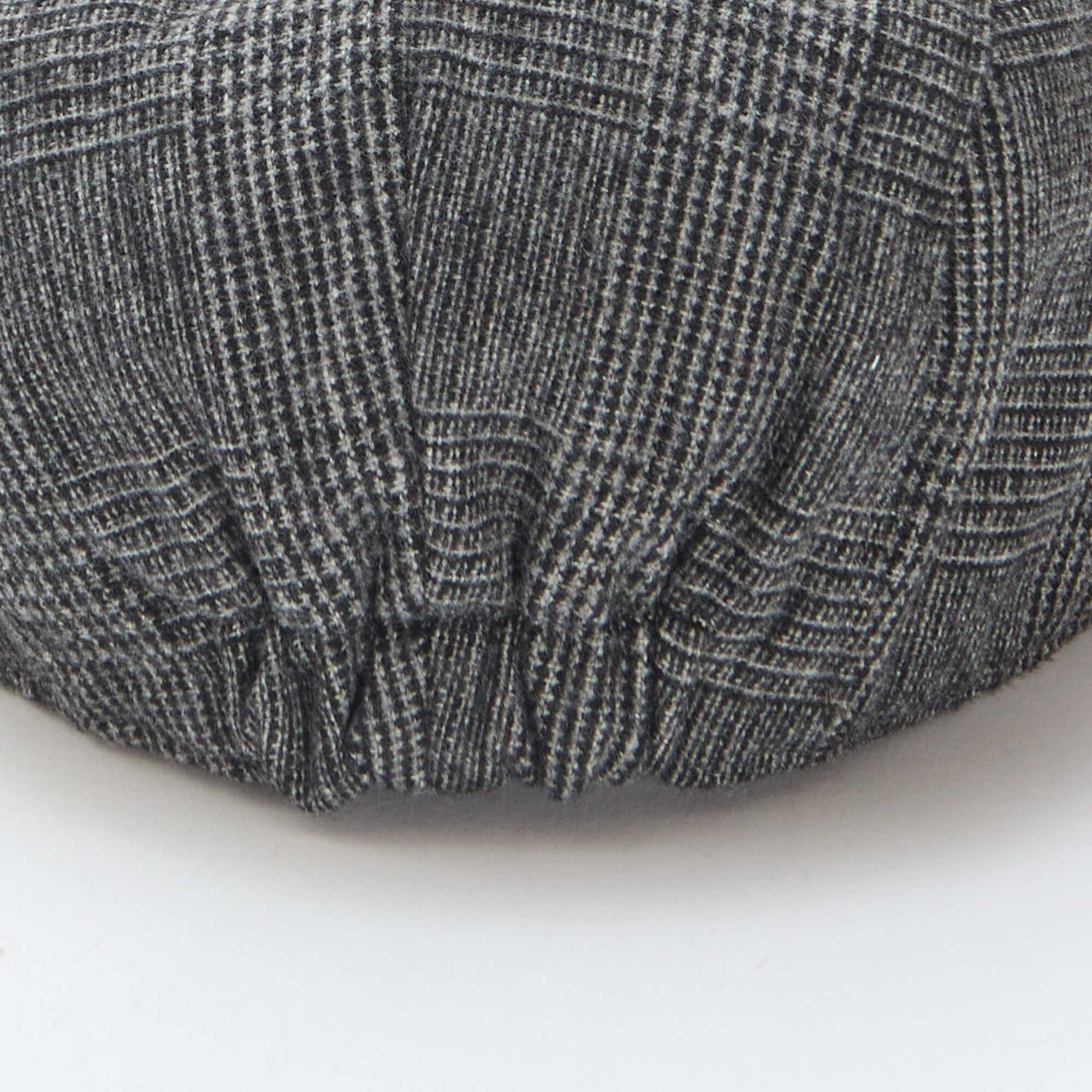 Checked Newsboy Cap GREY - Image 3