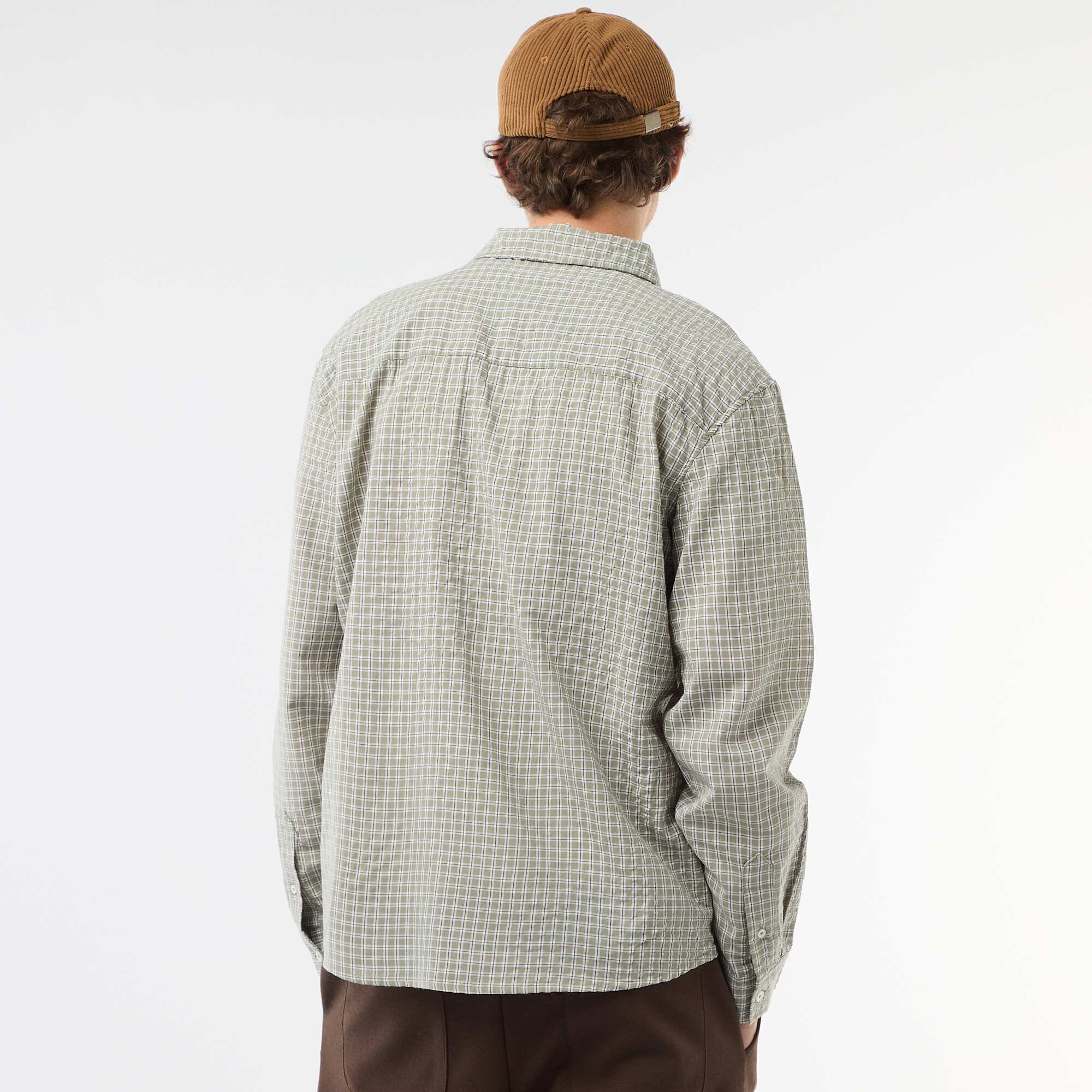 Checked Shirt KHAKI - Image 5