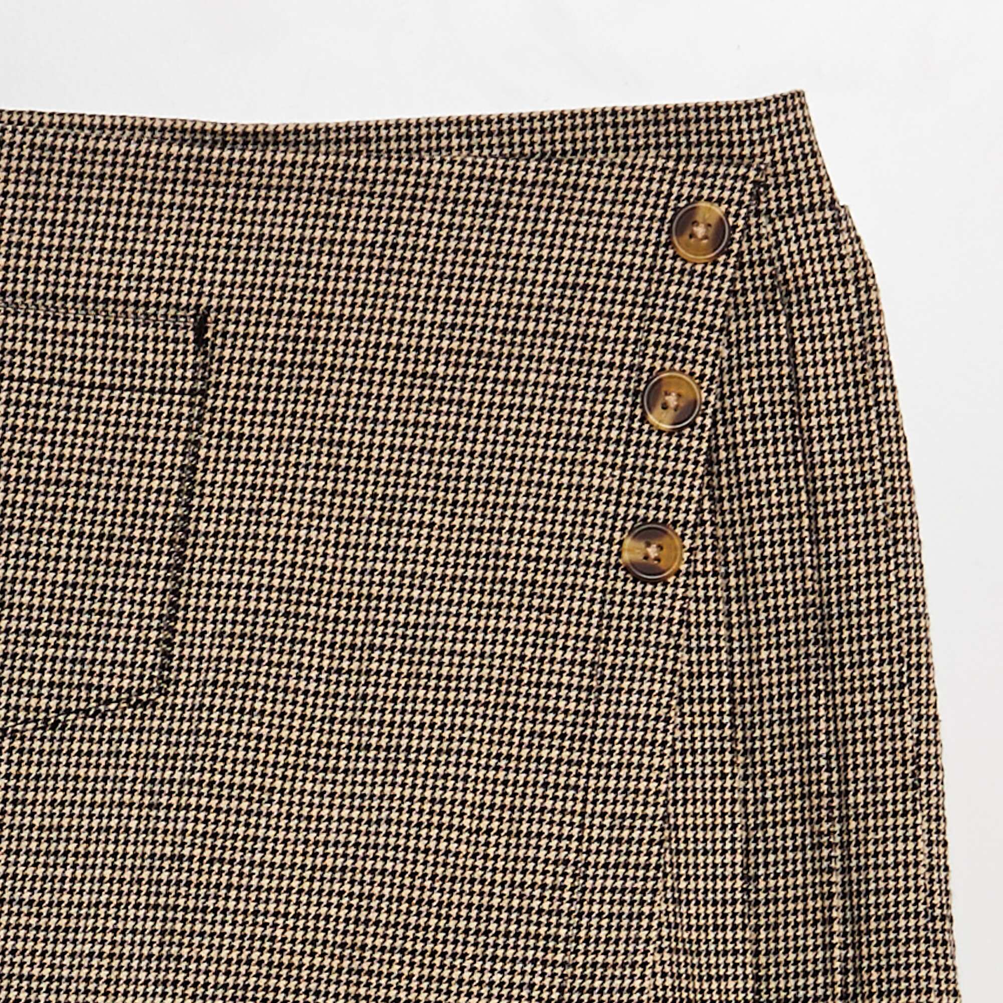Checked skort BLACK - Image 3