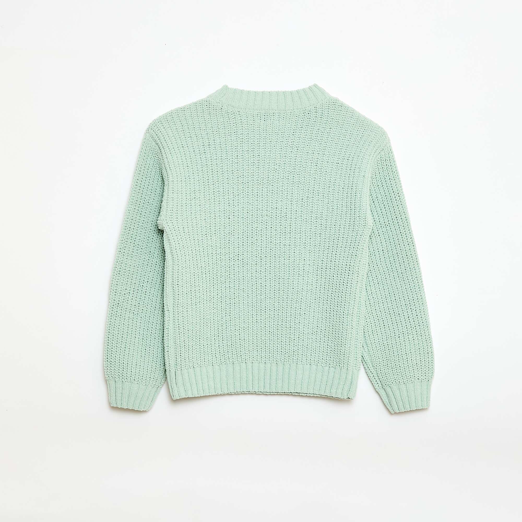 Chenille Knit Sweater BLUE - Image 2