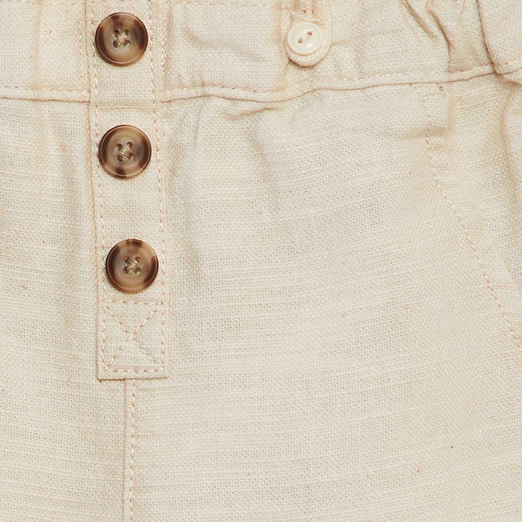 Chino-style trousers with detachable braces WHITE - Image 3