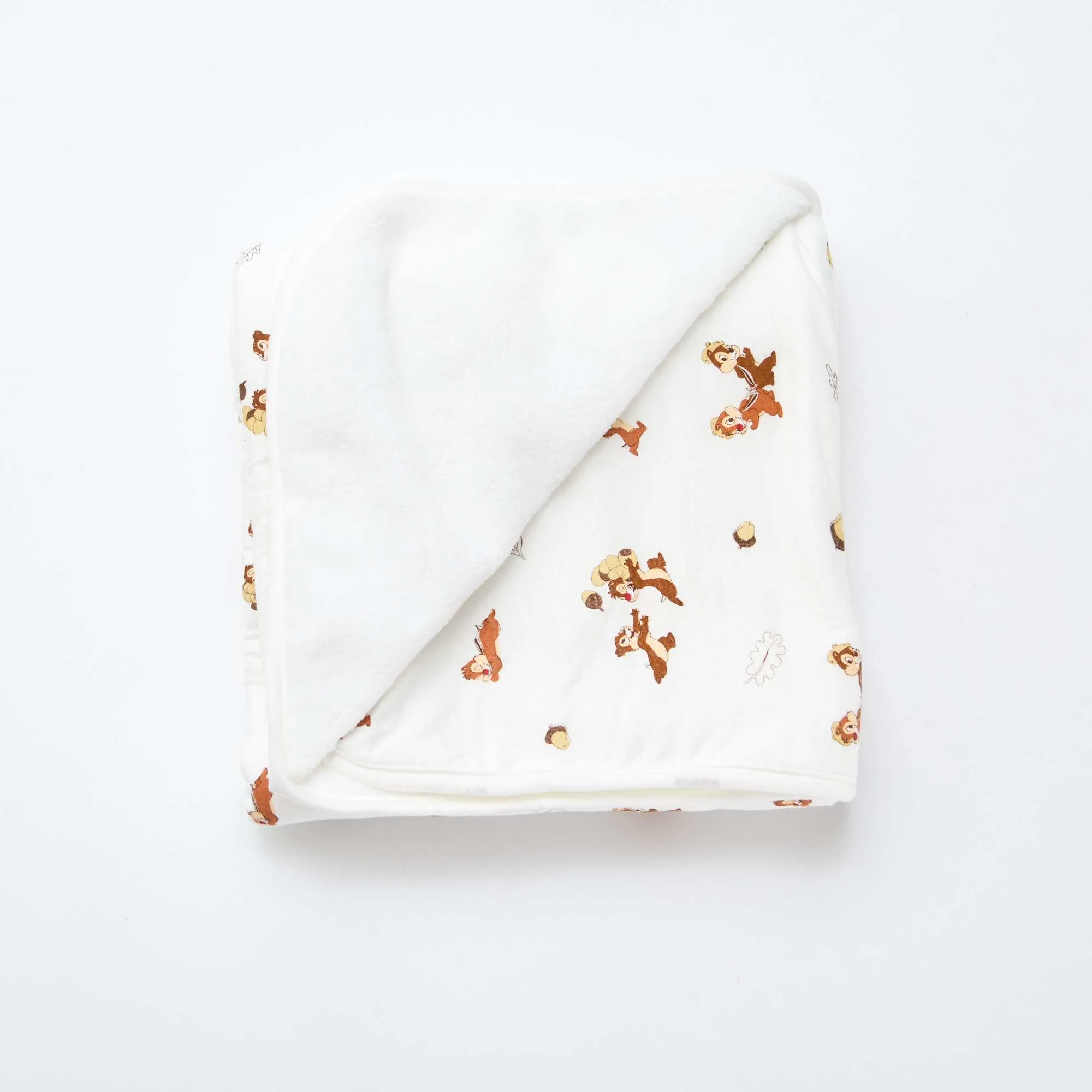 Chip and Dale Fleece Blanket WHITE - Image 4
