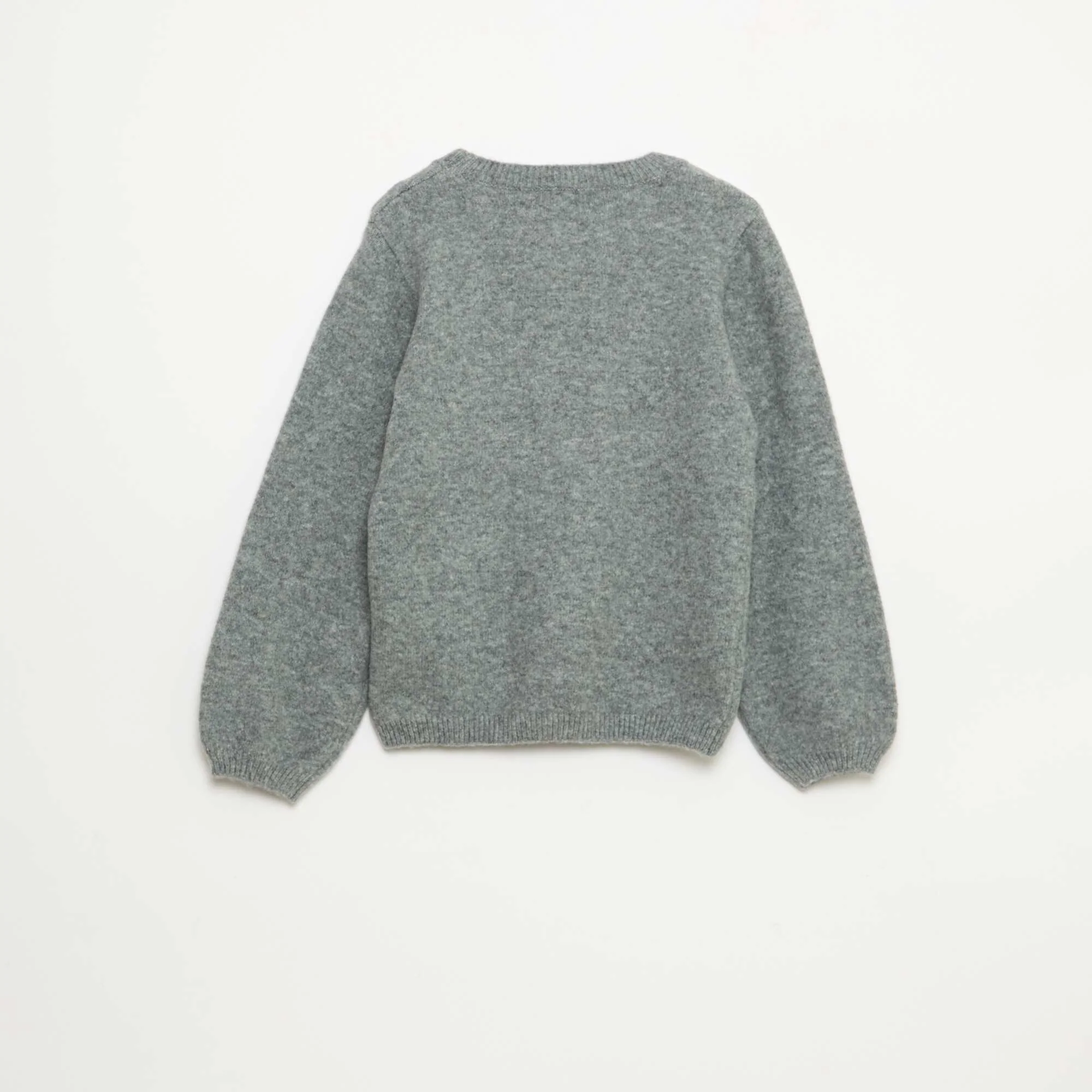 Christmas Knit Jumper GREY - Image 3